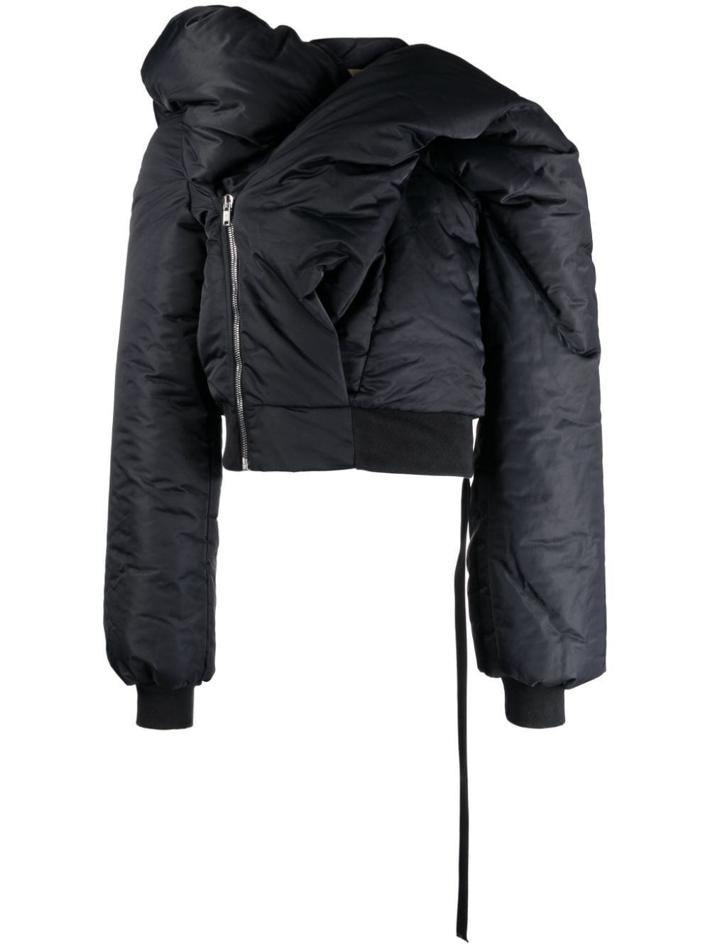 padded cropped jacket - 1