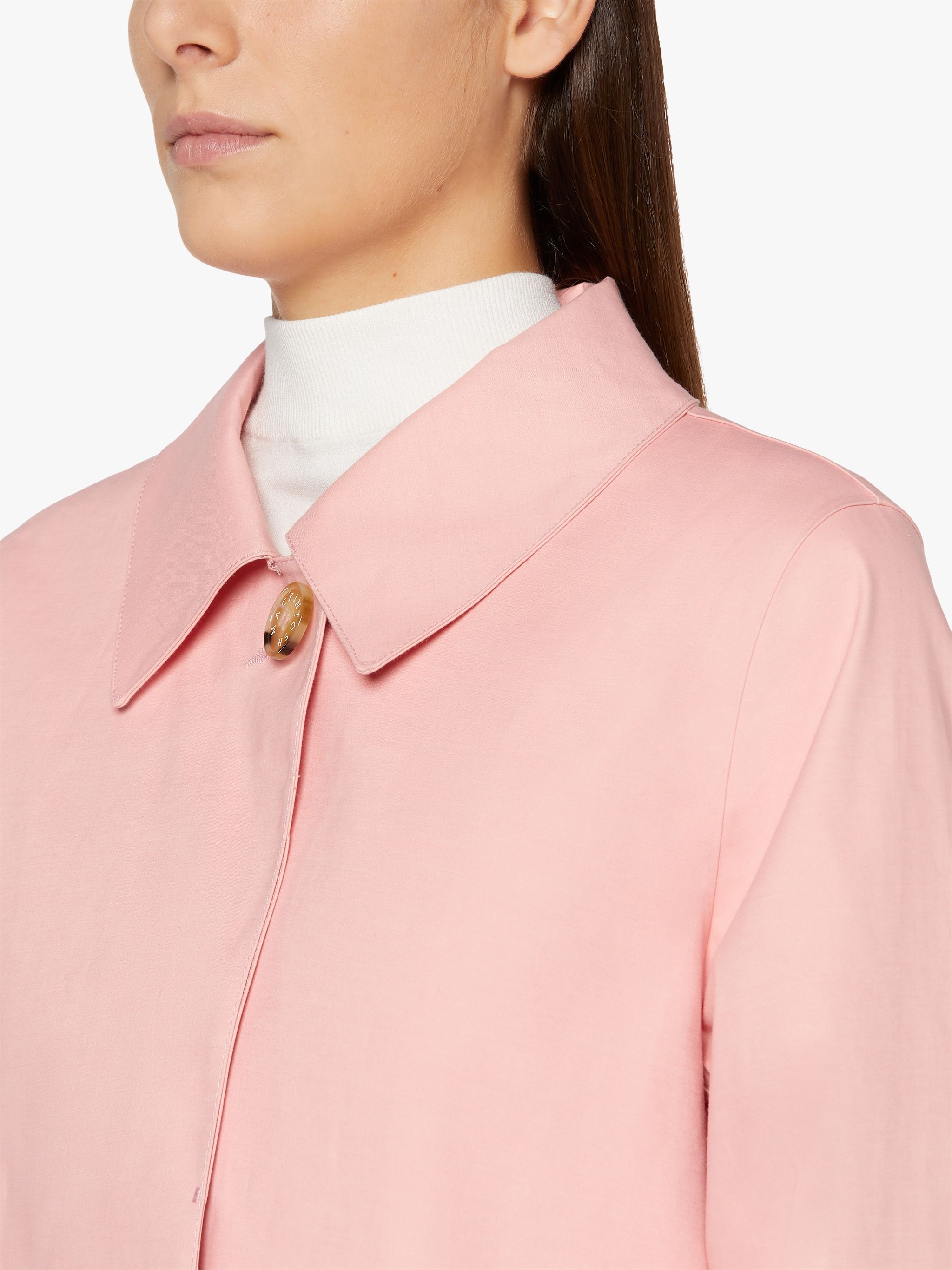 BANTON PINK BONDED COTTON COAT | LR-1032 - 5
