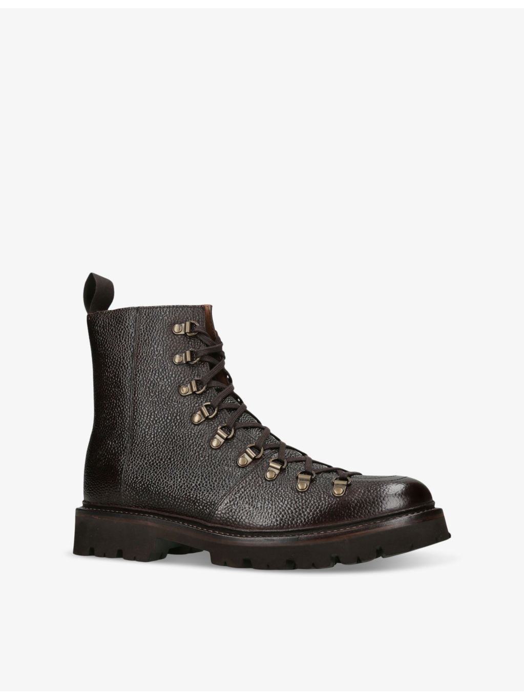 Brady lace-up flat leather ankle boots - 3