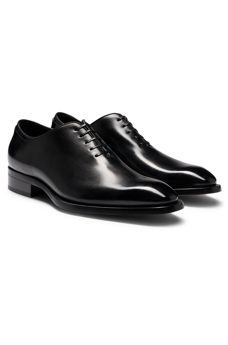 ITALIAN-MADE OXFORD SHOES IN BURNISHED LEATHER 2