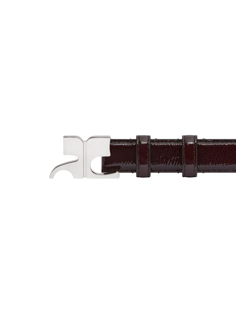 logo-buckled leather belt - 2
