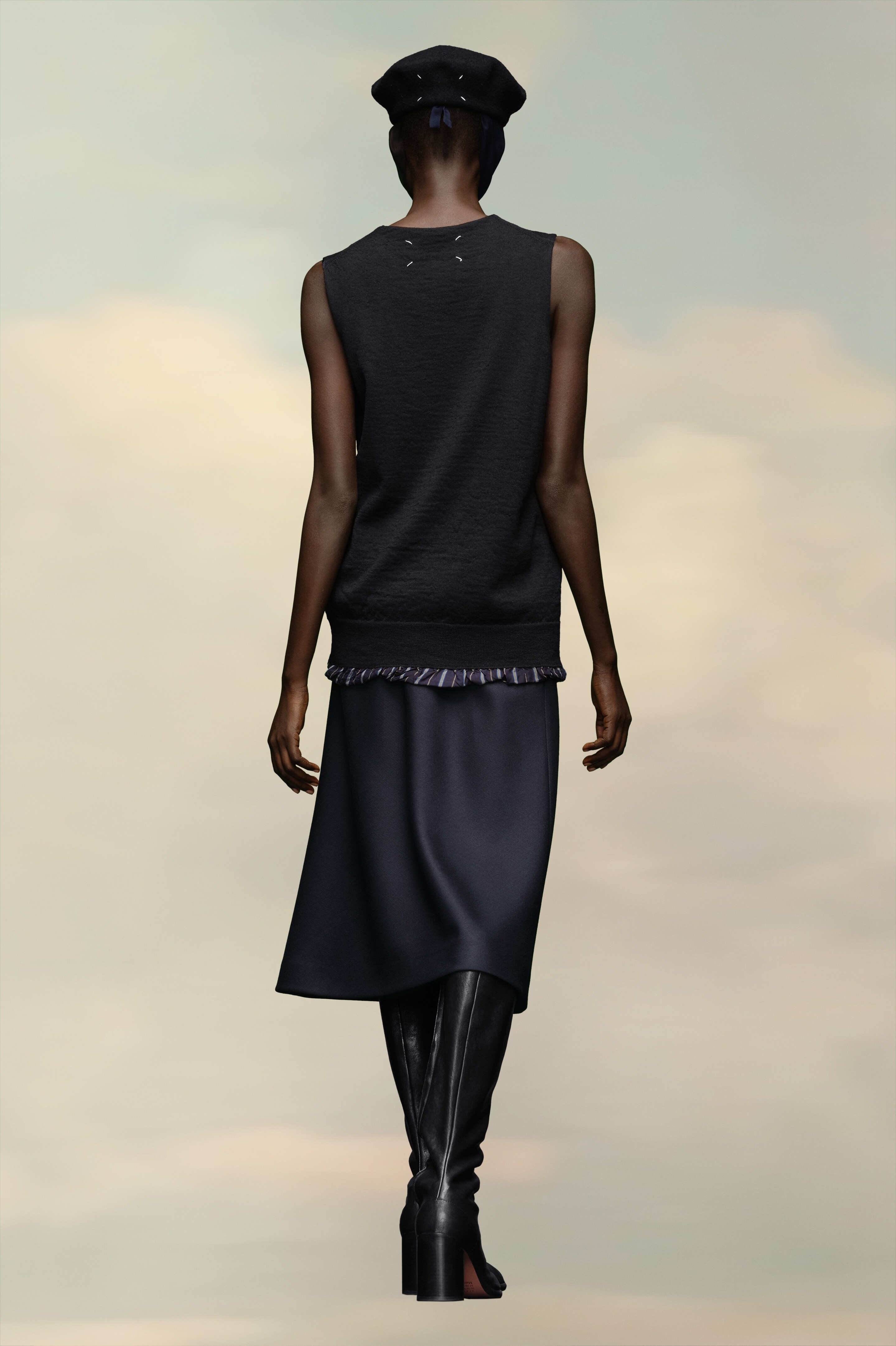 Distressed Sleeveless Sweater - 4