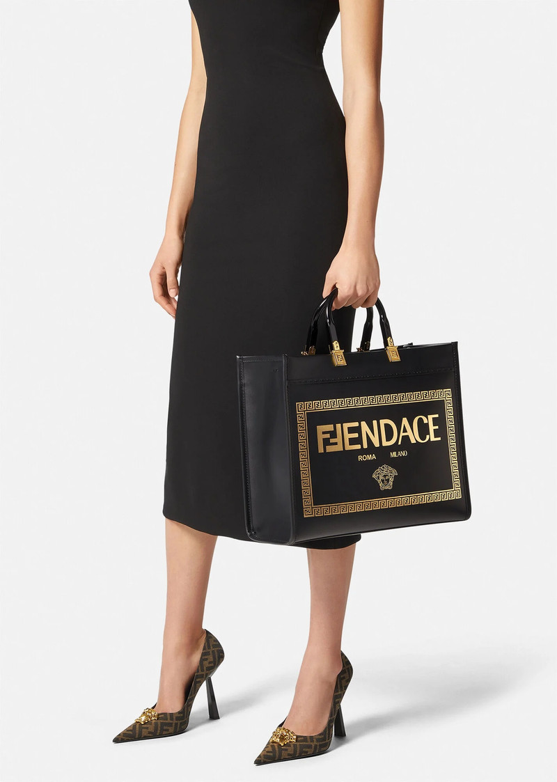 FENDI Fendace Logo Sunshine Tote Bag outlook