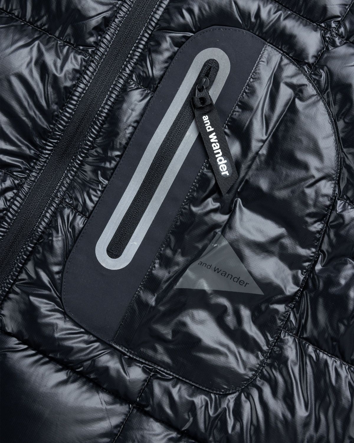 and Wander And Wander – Diamond Stitch Down Jacket Black