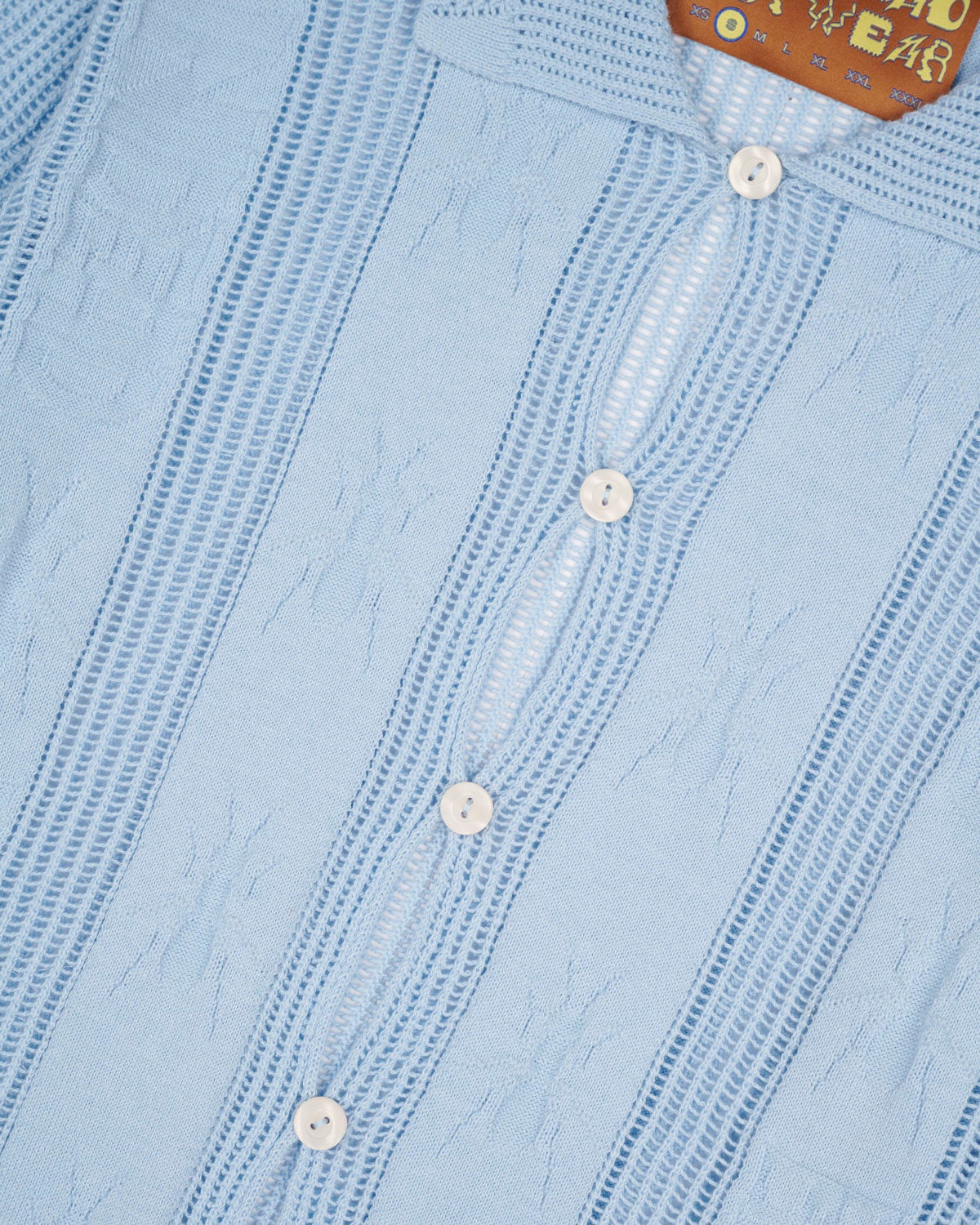 Translucent Doily Top - Light Blue - 3
