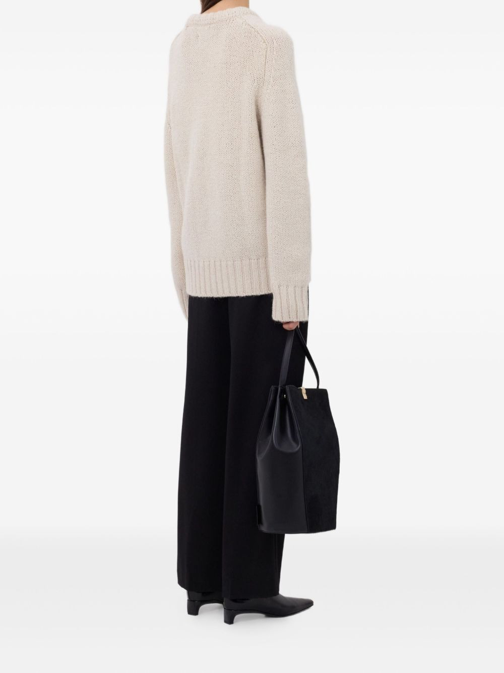 ribbed crew-neck sweater - 4