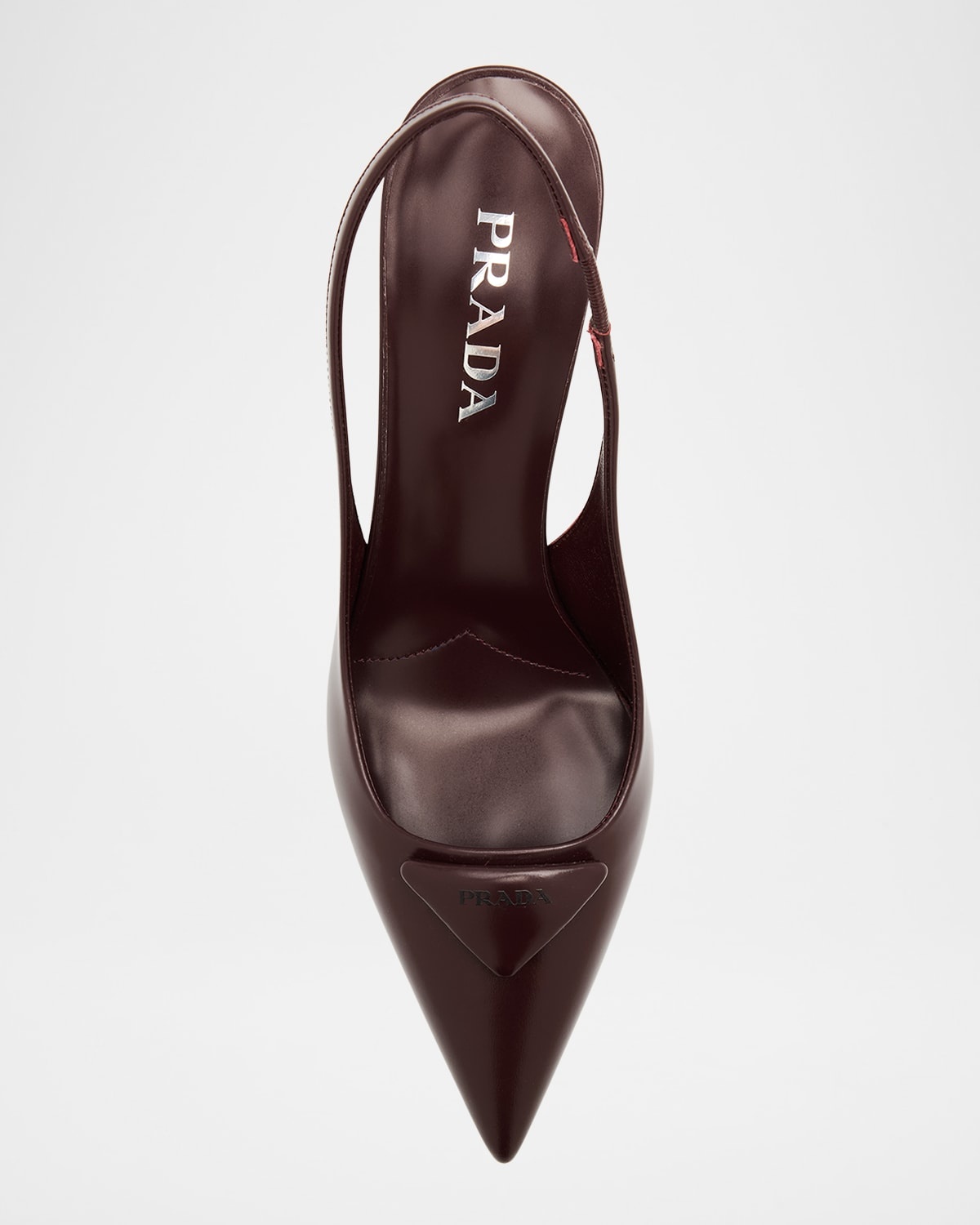 Patent Padded Triangle Slingback Pumps - 5