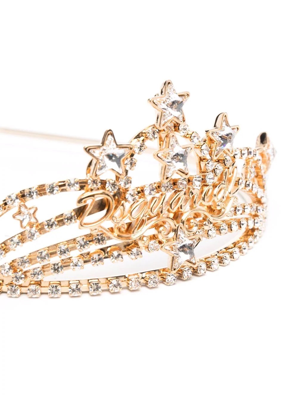 logo-embellished tiara - 3