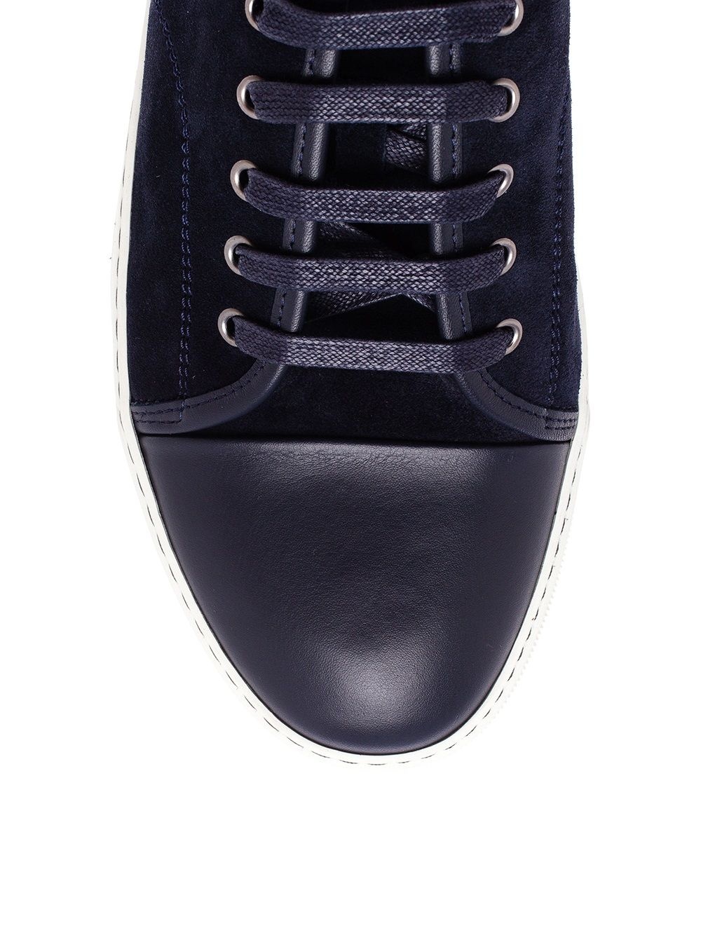 contrast toe cap sneakers - 4