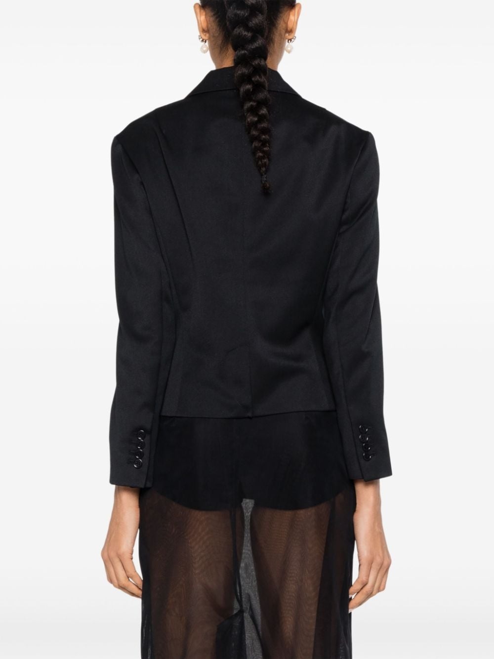 crystal-embellished blazer - 4