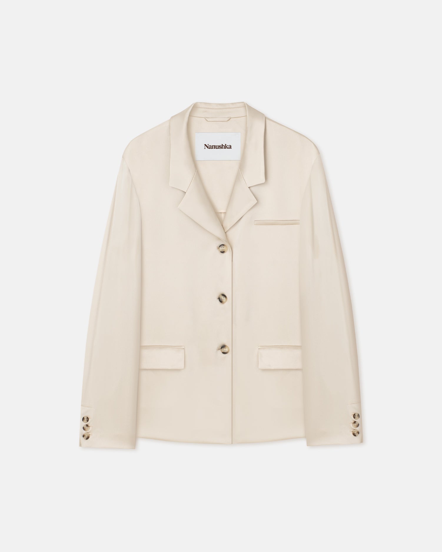 Slip Satin Blazer - 1