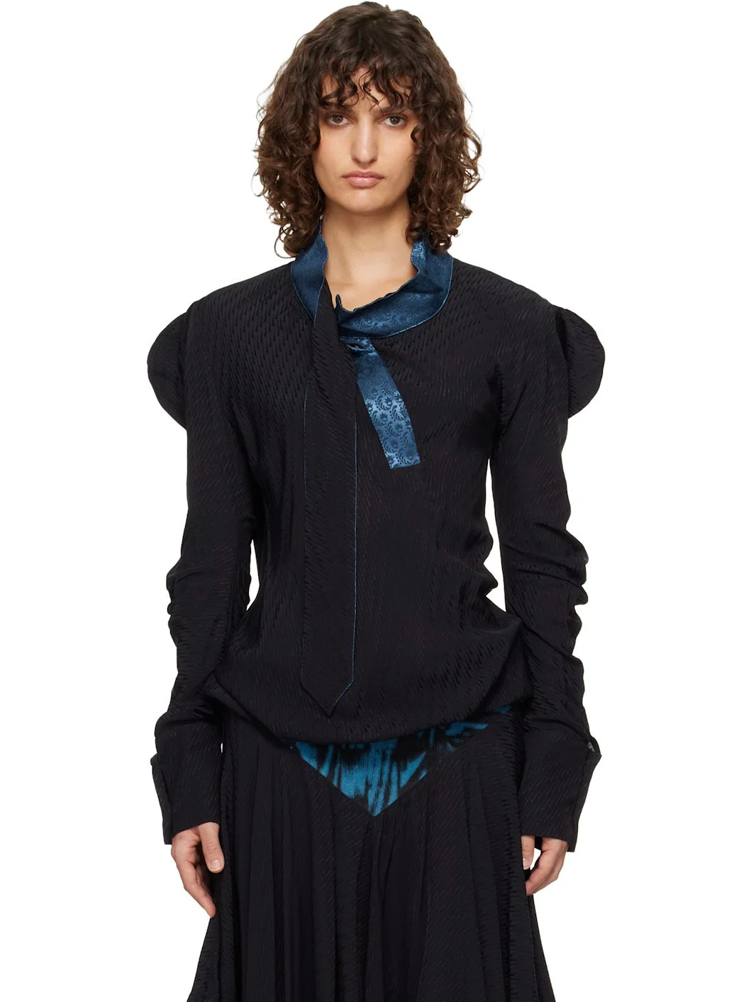 Black Evelyn Blouse - 1