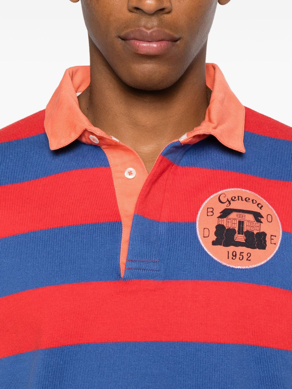 striped rugby polo shirt - 4