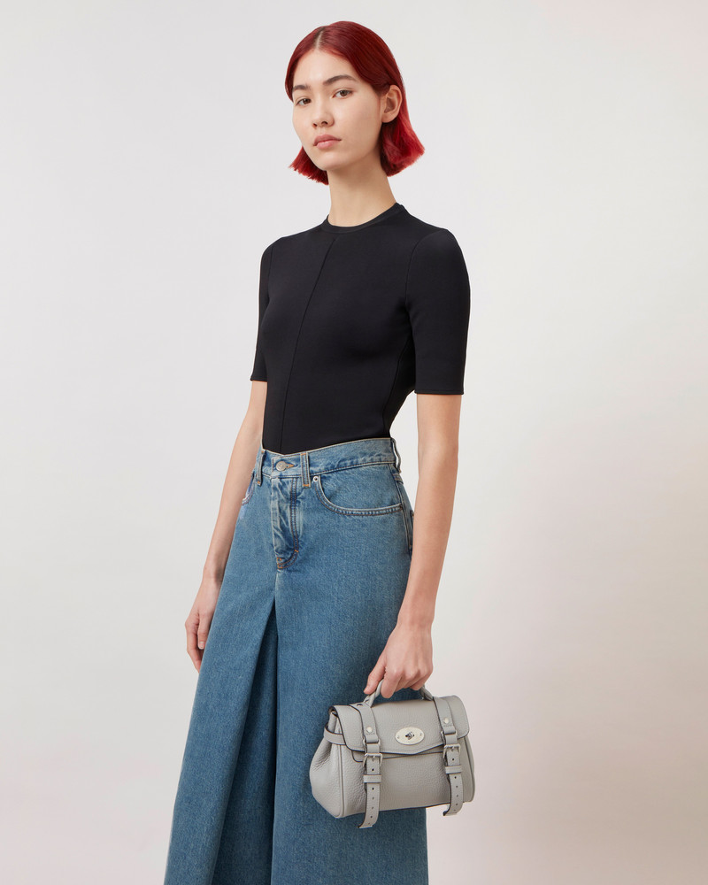 Mini Alexa Pale Grey Heavy Grain 5
