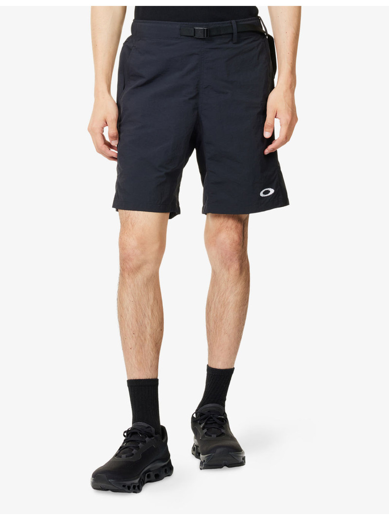 Belted Regular-Fit Woven Shorts 3