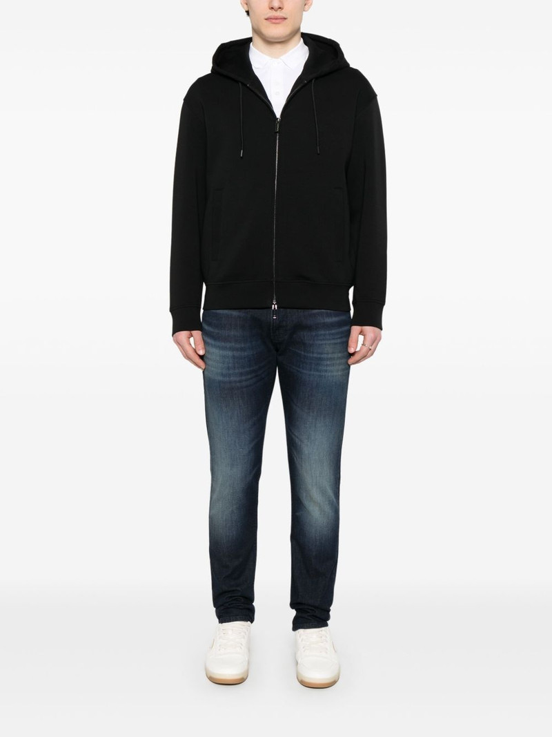 EMPORIO ARMANI logo-embossed hoodie outlook