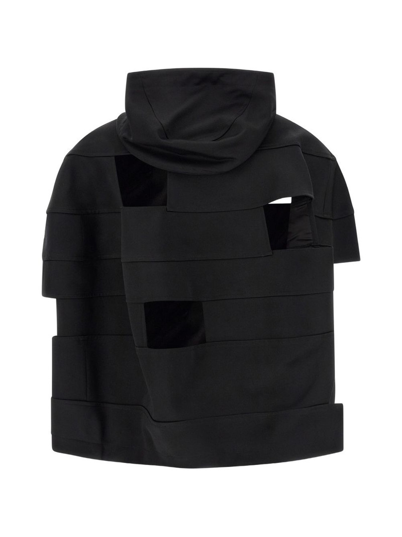 Comme des Garçons Homme Plus cut-out armor-inspired jacket outlook