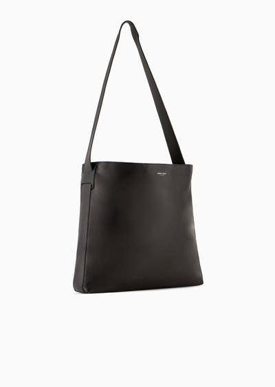 GIORGIO ARMANI Oversized nappa-leather shoulder strap outlook