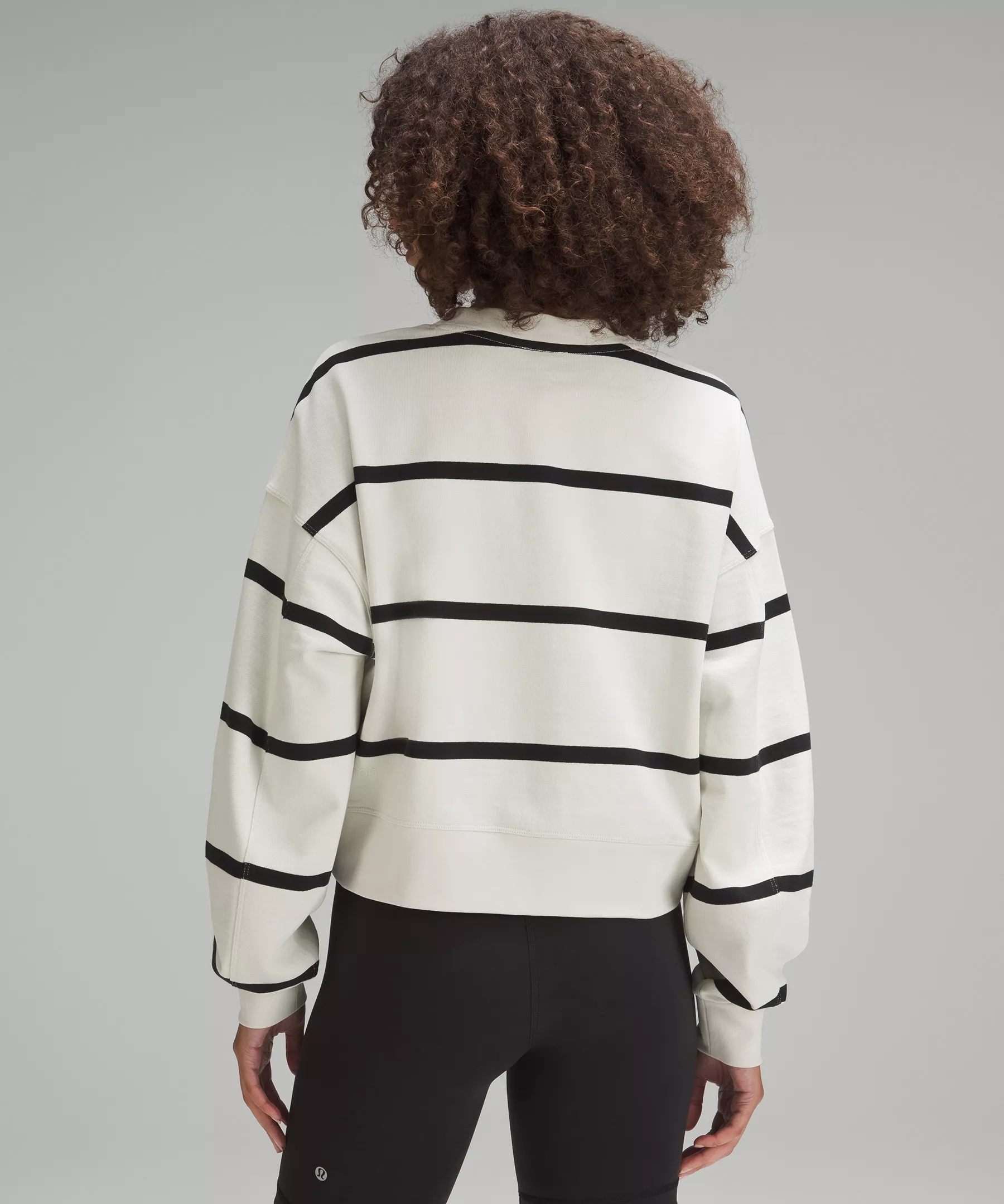 Perfectly Oversized Cropped Crew *Stripe - 3