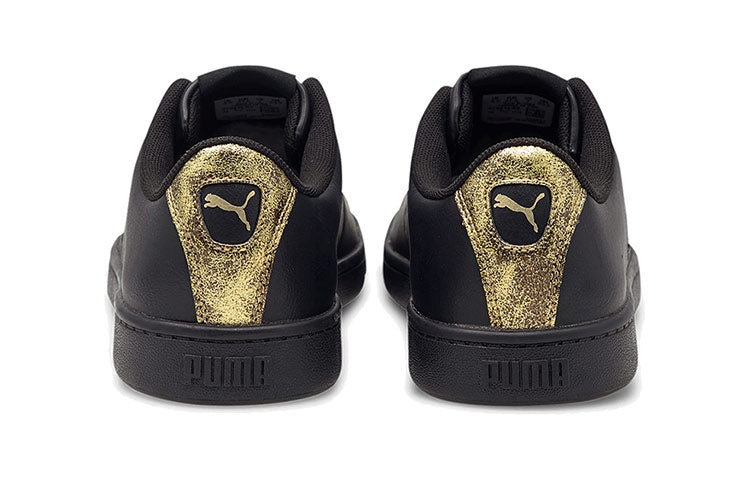 (WMNS) PUMA Vikky V2 Cat Metallic Shoes Black/Gold 375913-02 - 5