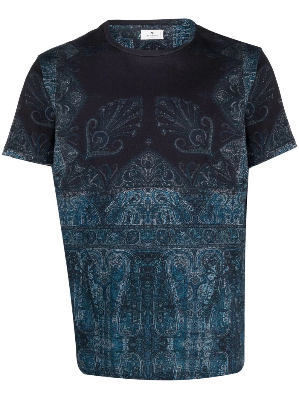 paisley-print cotton T-shirt - 1