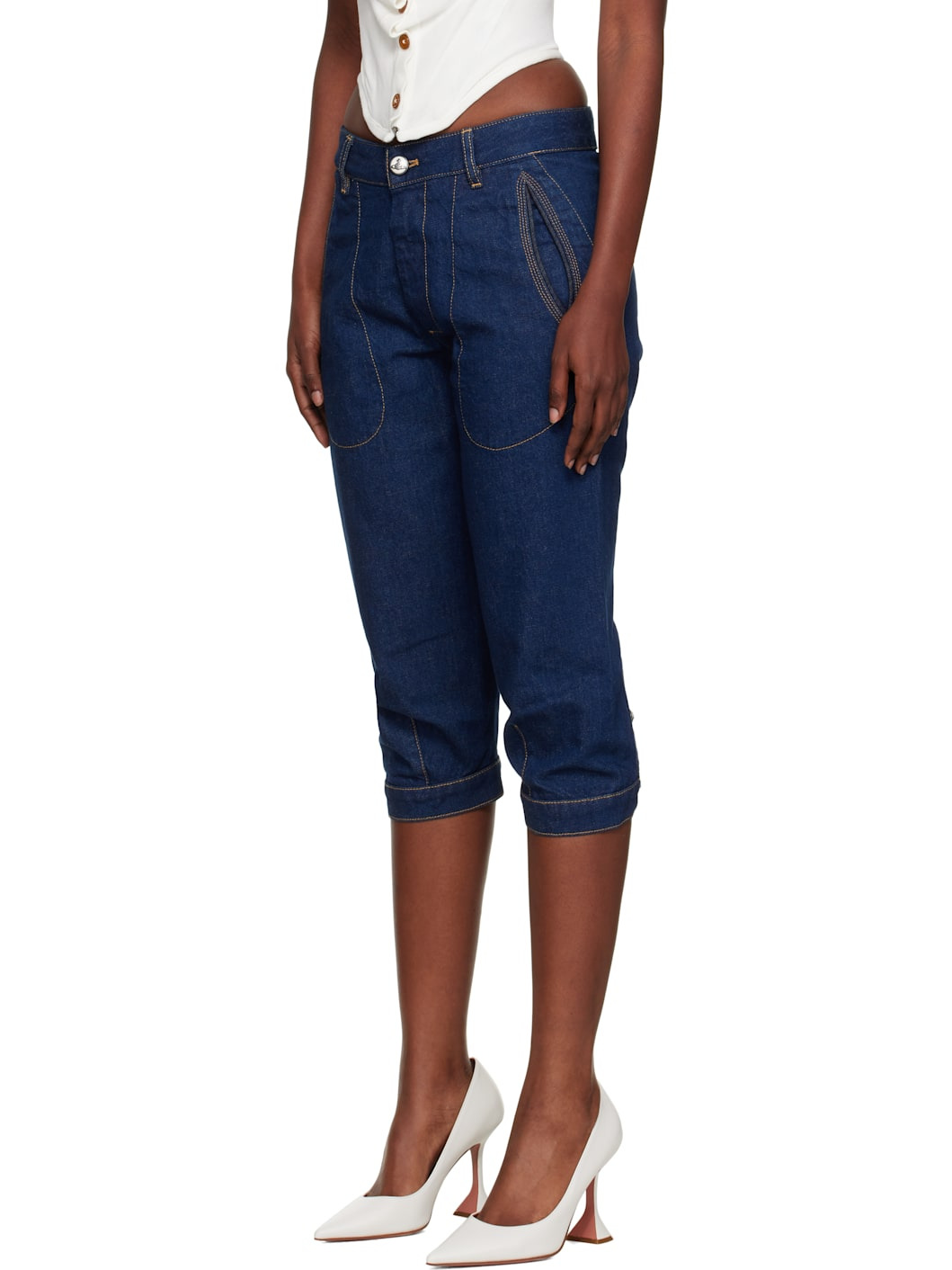 Blue Casa Breeches Jeans - 4