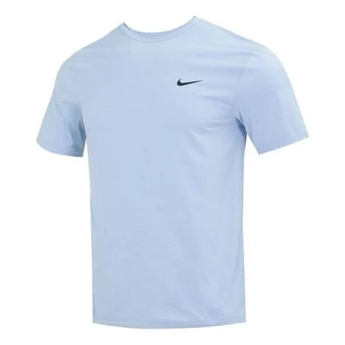 Nike Dri-FIT UV Hyverse Short Sleeve Fitness Top 'Blue' DV9840-479 - 1