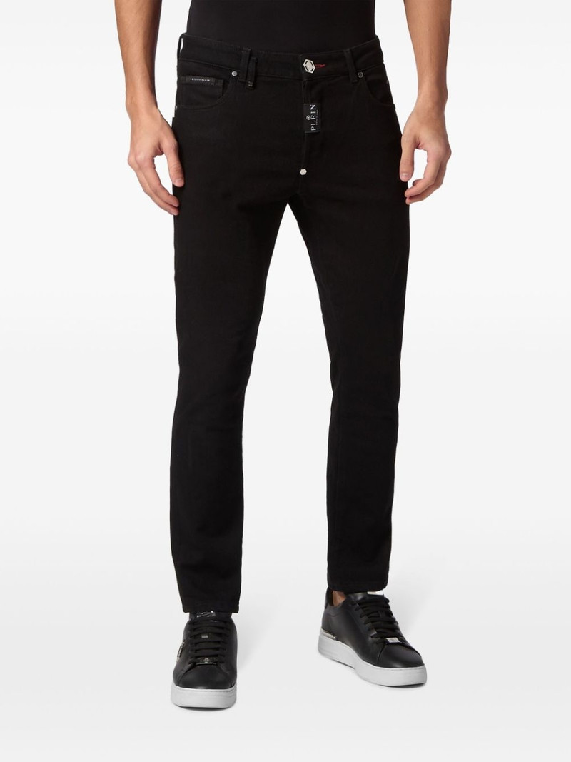 logo-plaque skinny-cut jeans 3