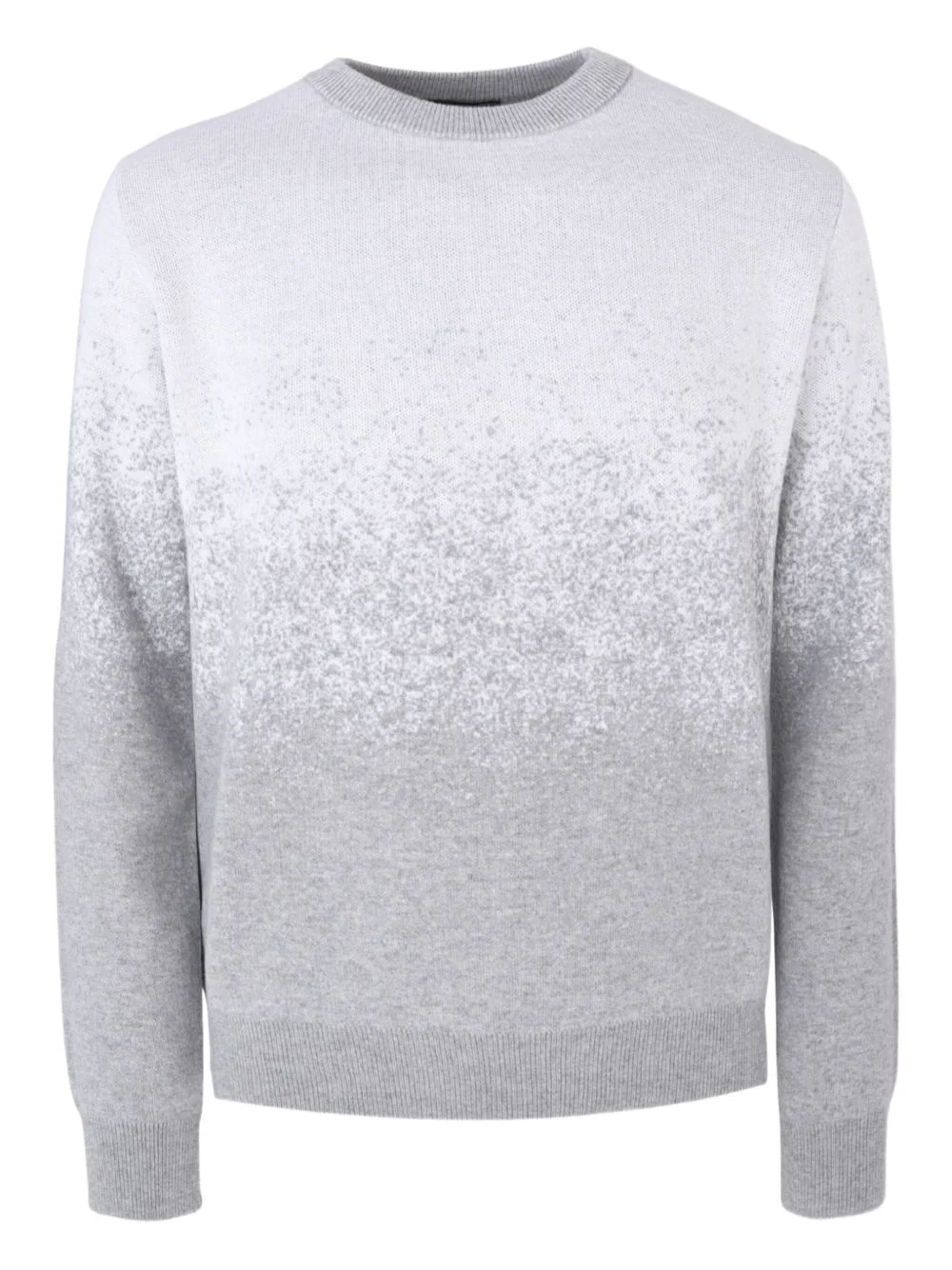 ombre-effect crewneck sweater - 1