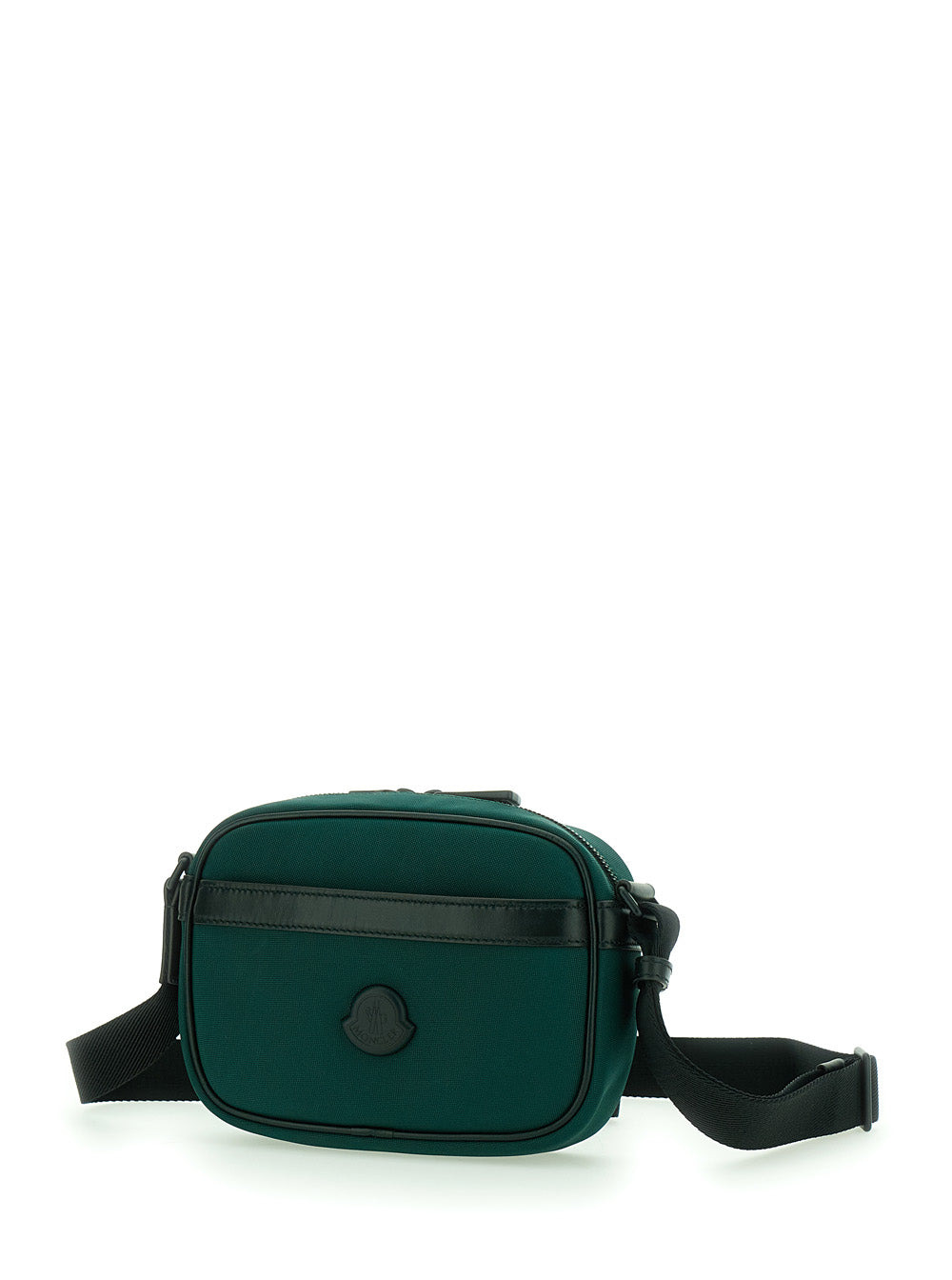 Moncler Men Green Crossbody Bag With Logo Patch On The Front And Adjustable Shoulder Strap In Tech F - 2