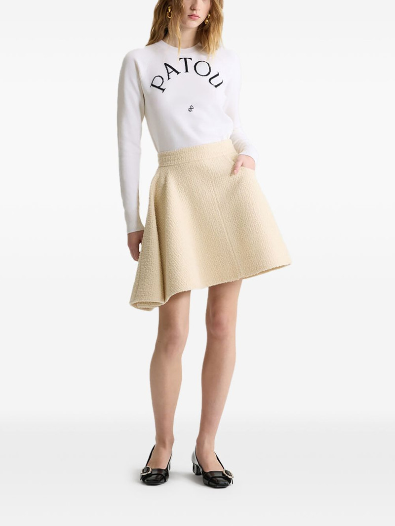 PATOU asymmetric tweed skirt outlook