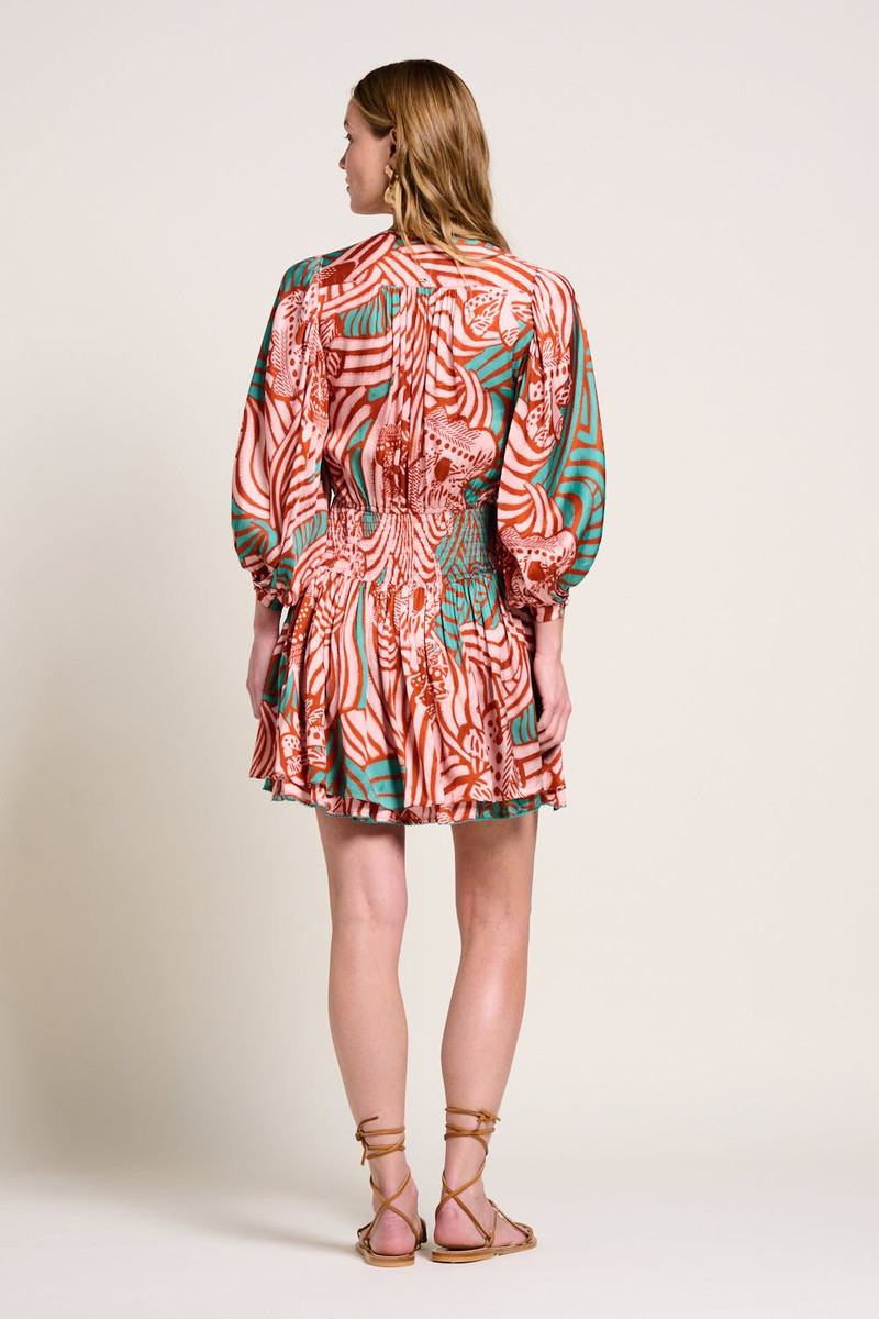 Mini Dress Colleen - Brick Japonism 3