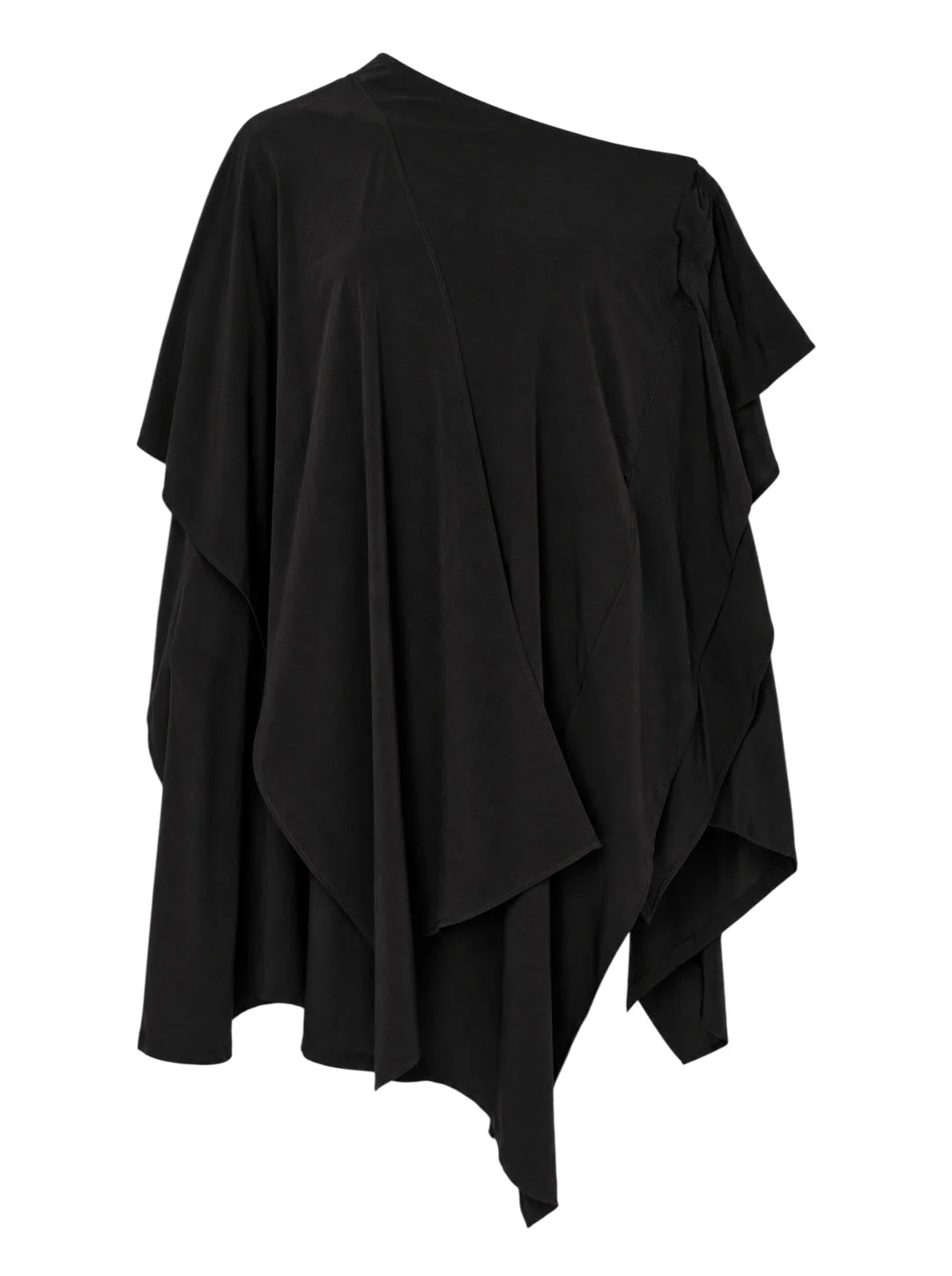 Asymmetric Draped Skirt - 1