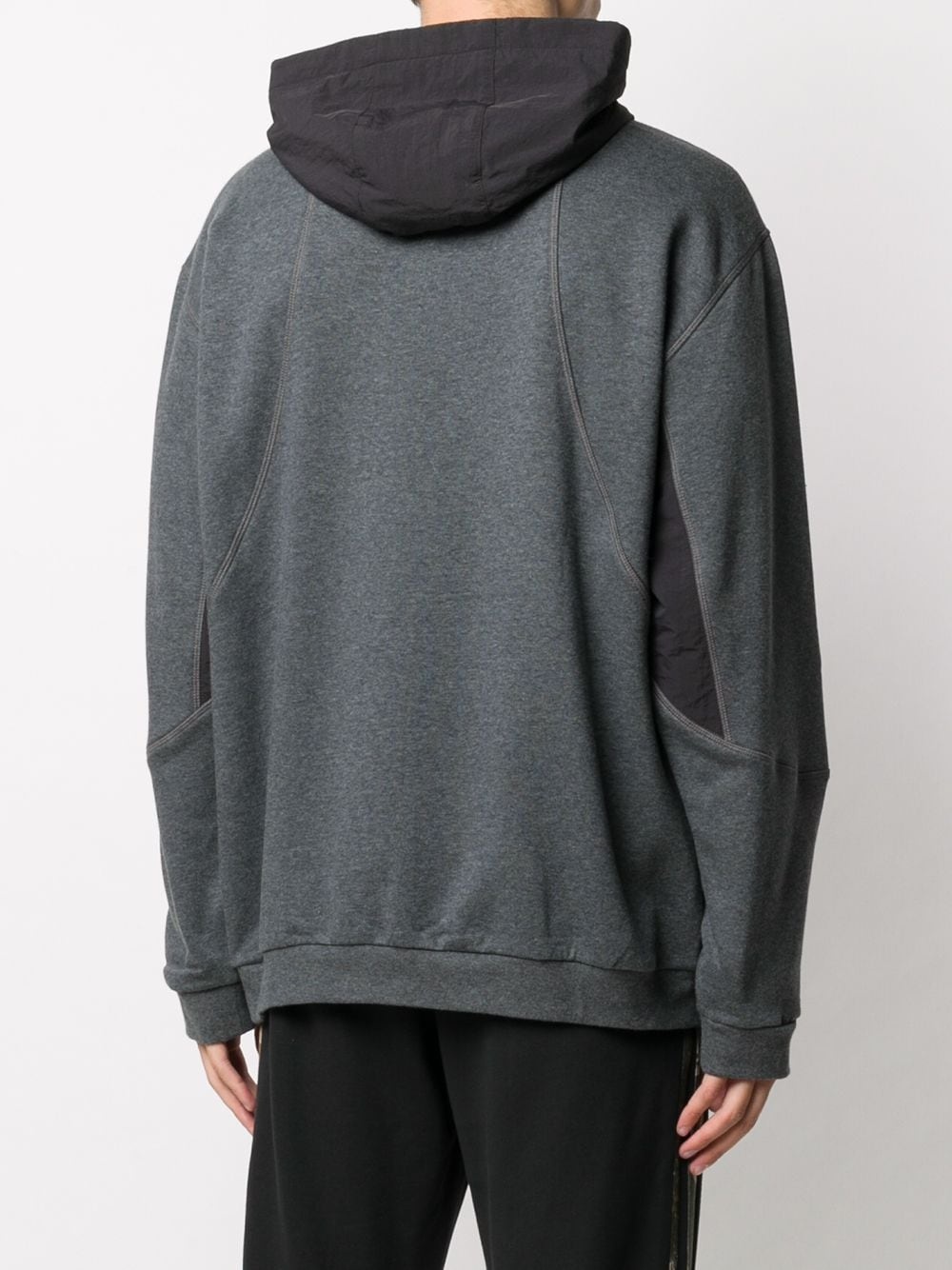 pullover zipped hoodie - 4