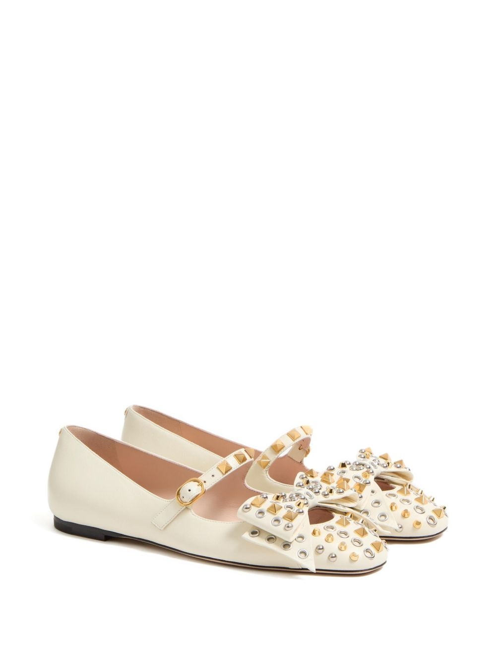 Bowow studded ballerina shoes - 2