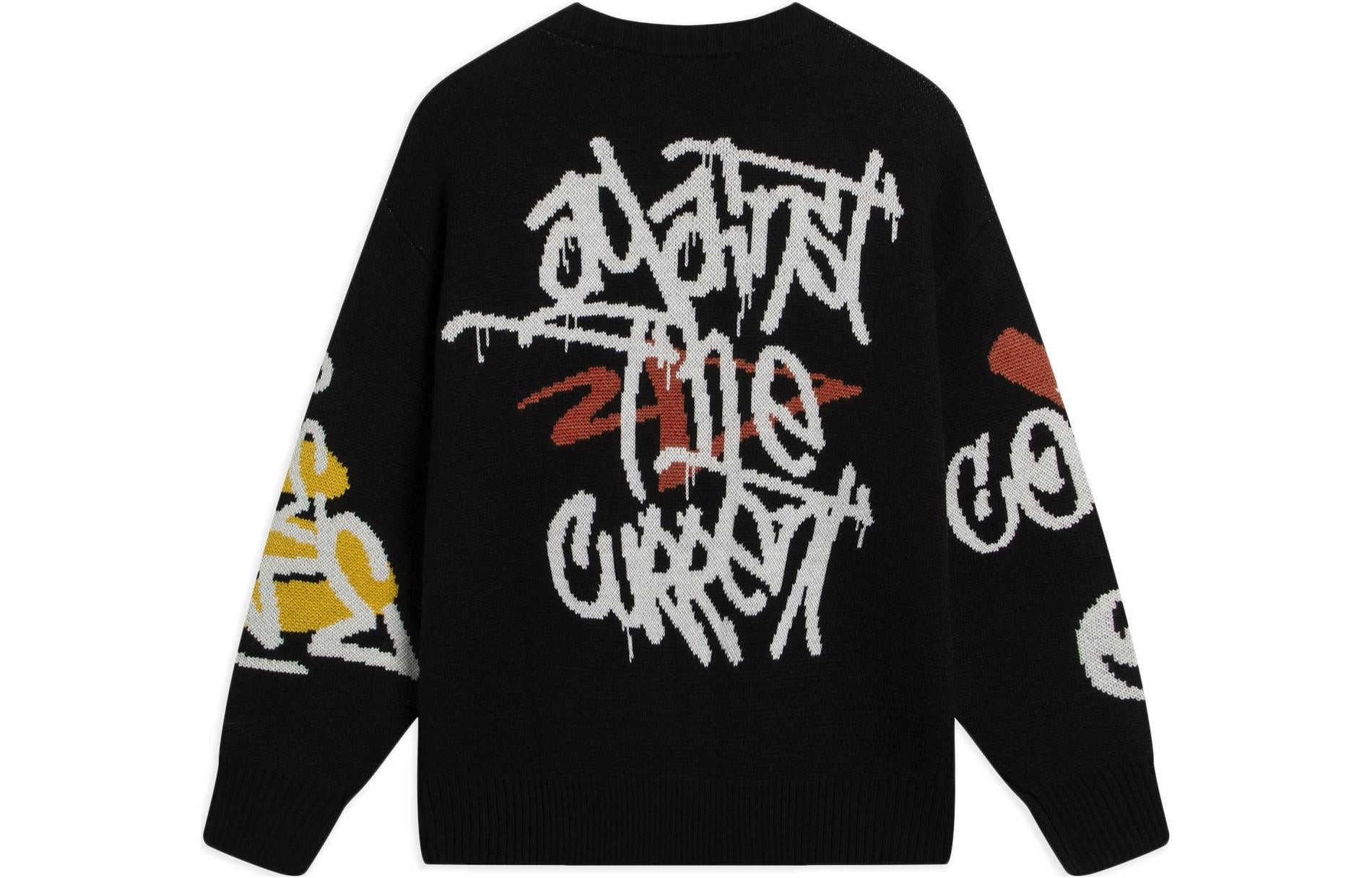Li-Ning CF Mars Graphic Crew Neck Sweater 'Black' AMBS187-3 - 2