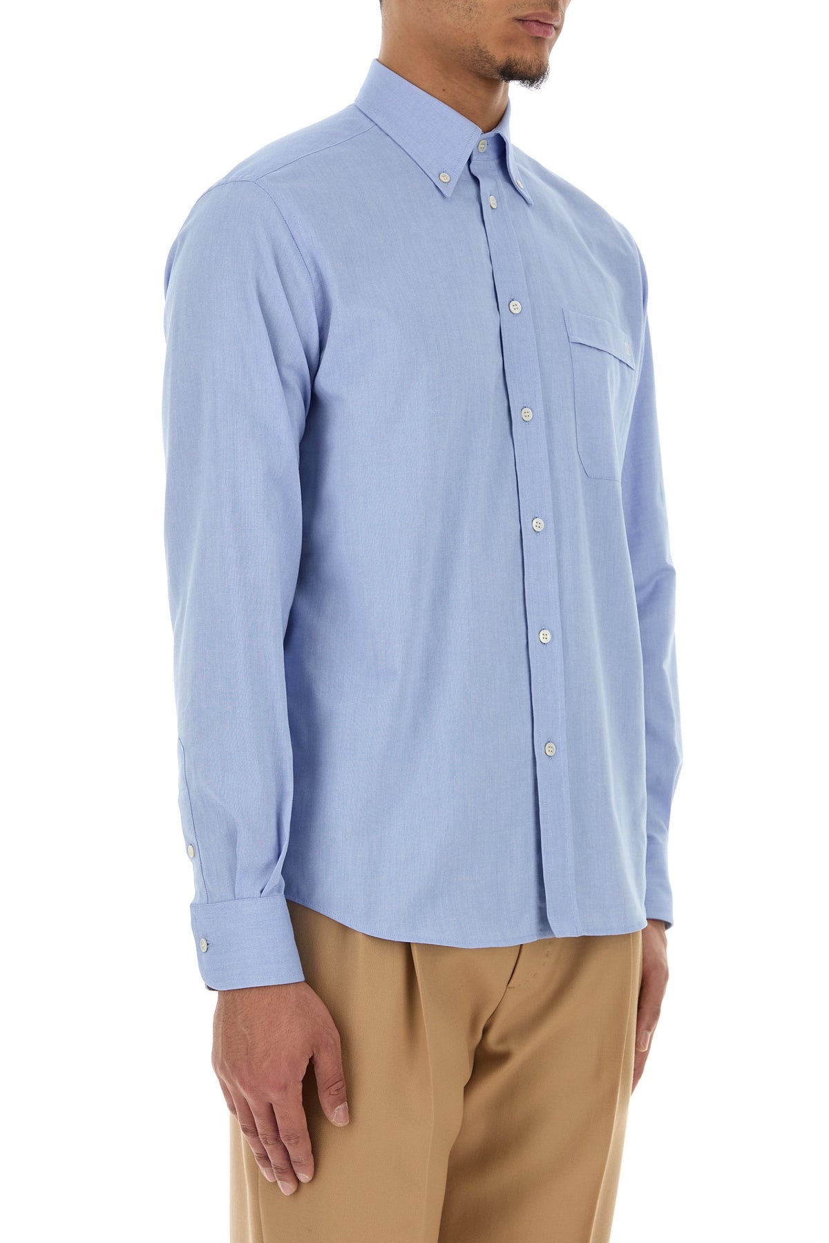 Powder blue oxford shirt - 3