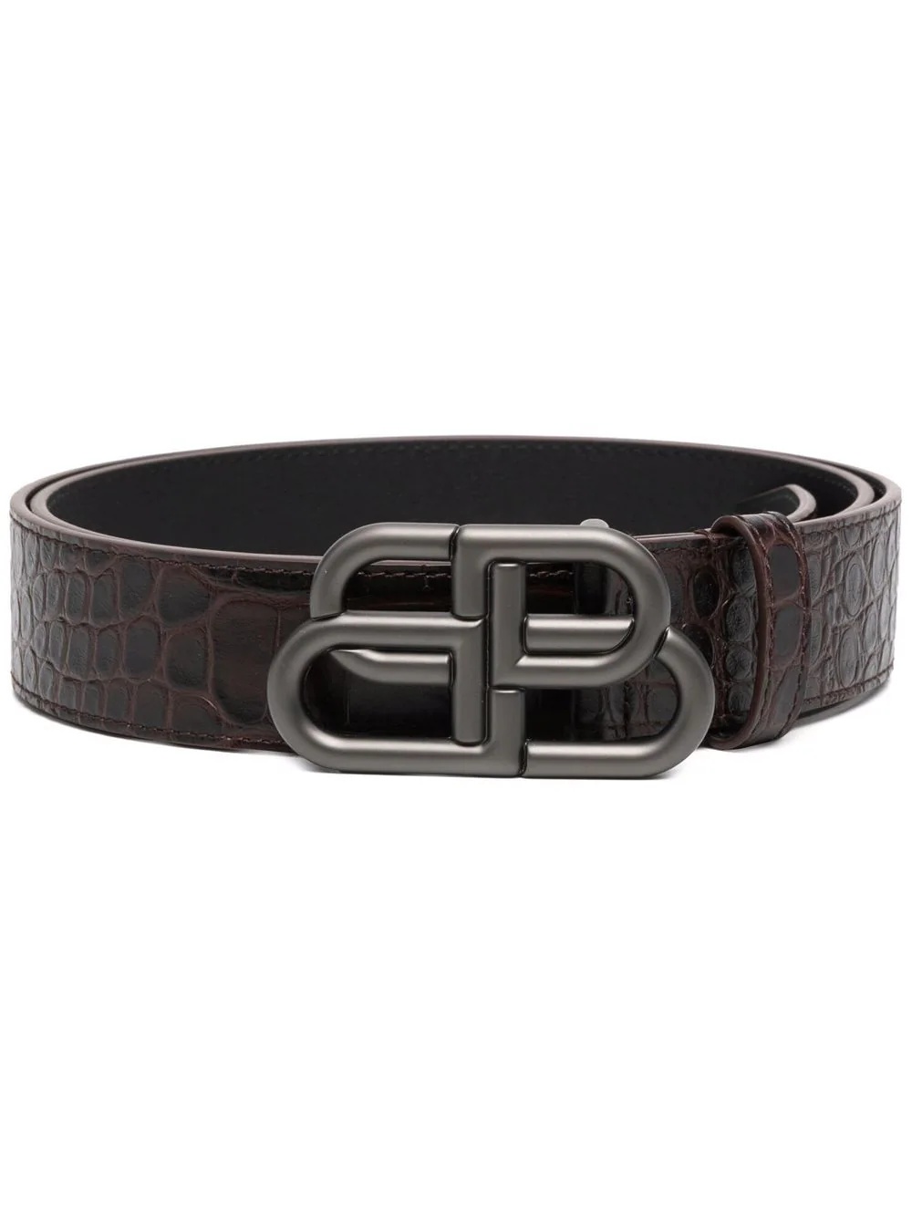 BB logo-buckle belt - 1