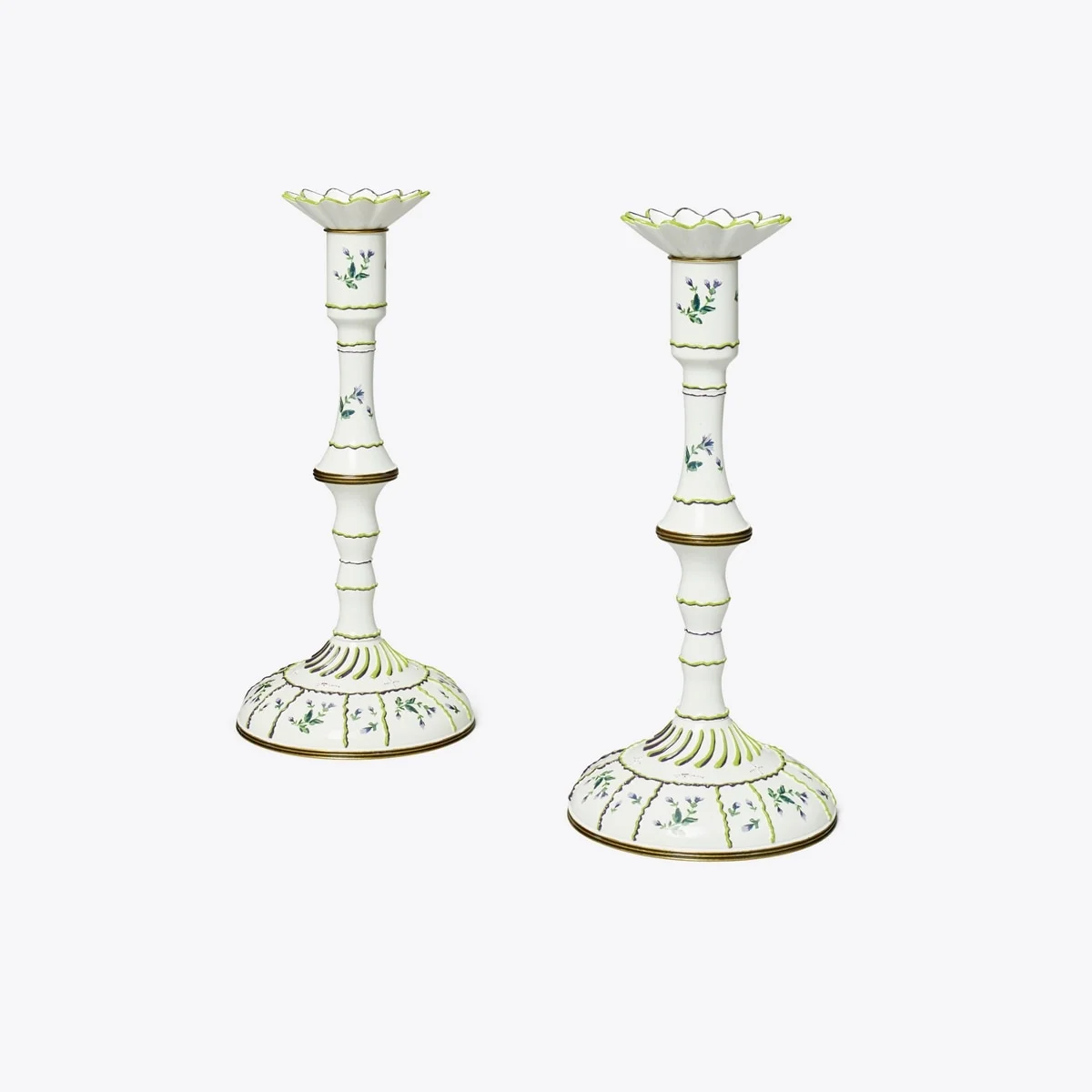 Jolie Fleur Candlesticks, Set Of 2 - 1
