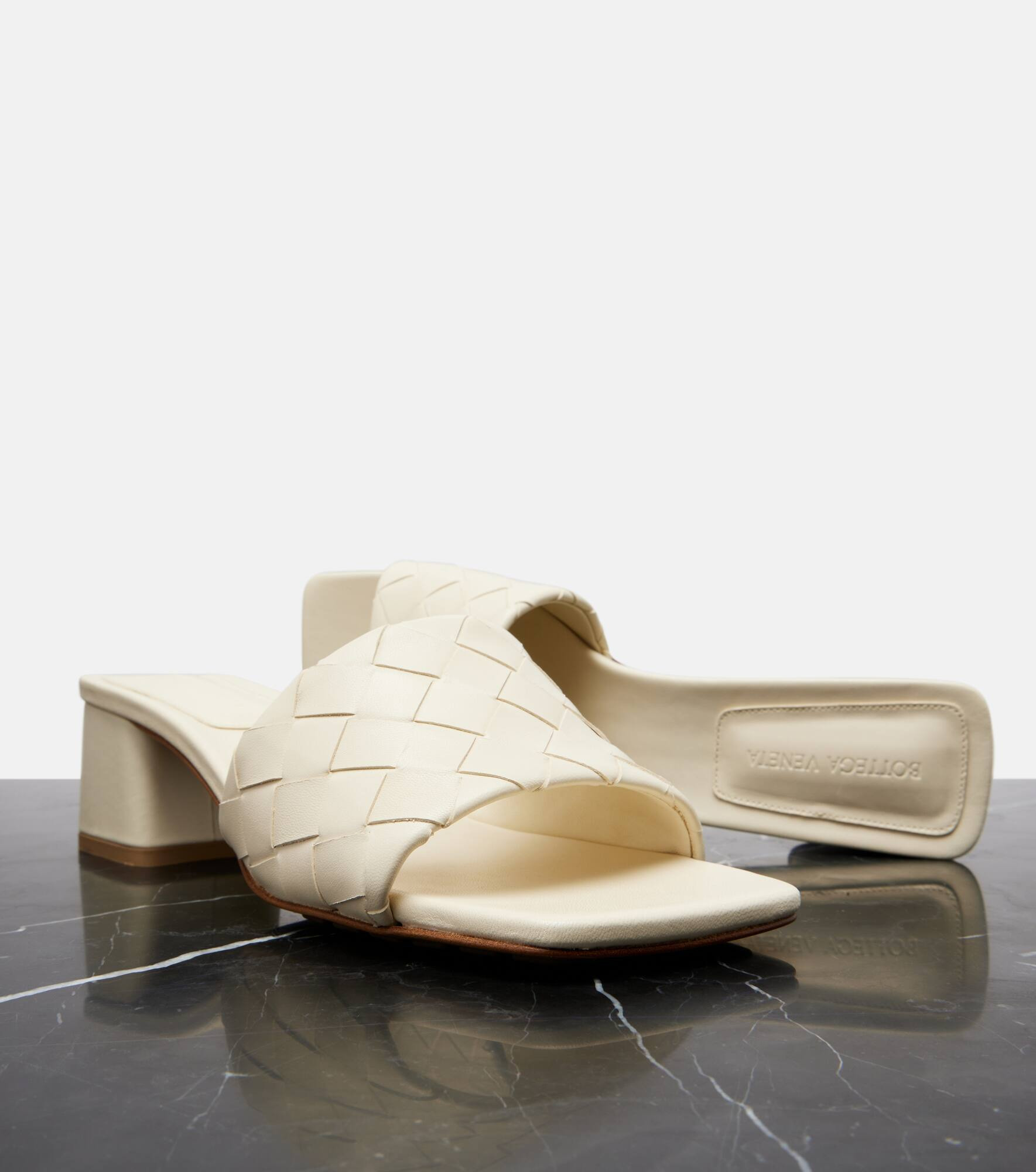 Parco 45 Intrecciato leather mules - 5