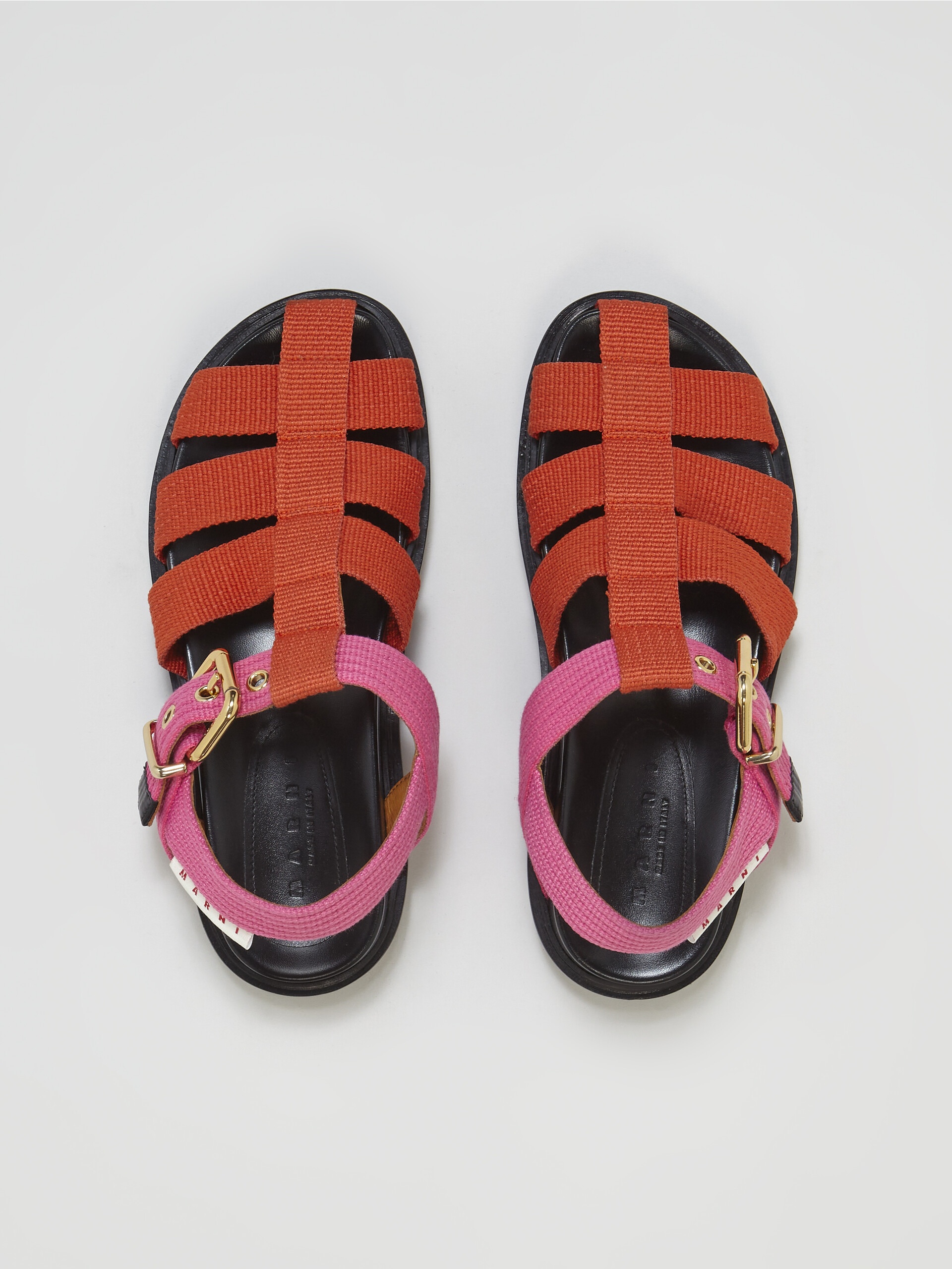 PINK AND ORANGE RIBBON FUSSBETT SANDAL - 4