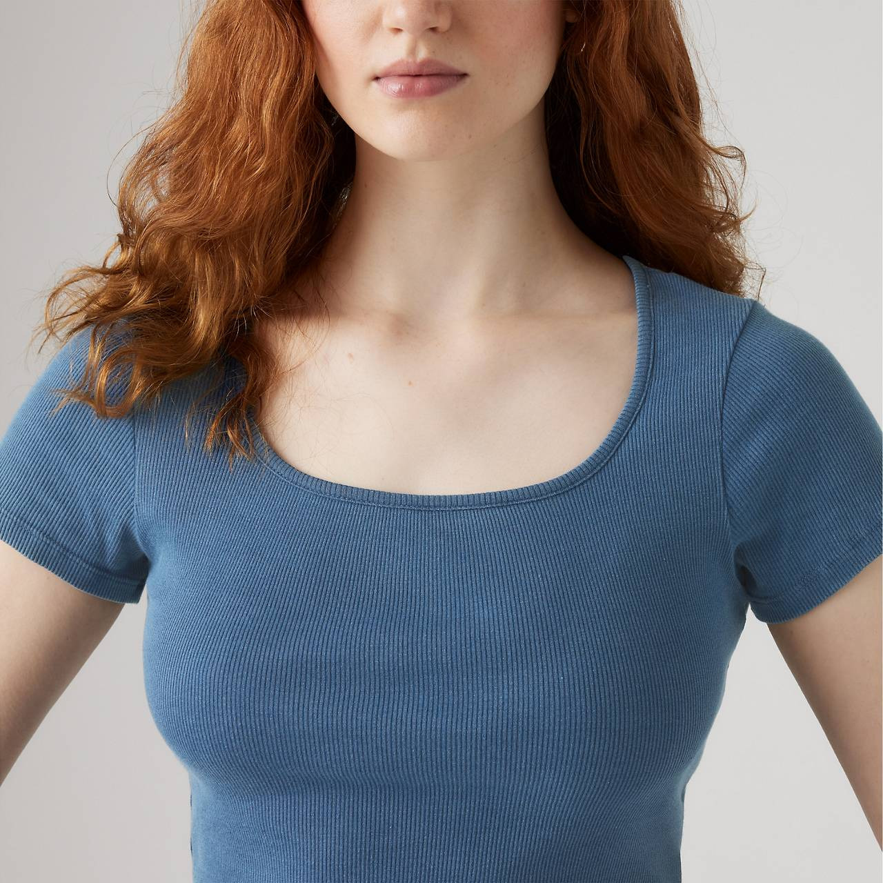 ESSENTIAL SQUARE NECK TEE - 5