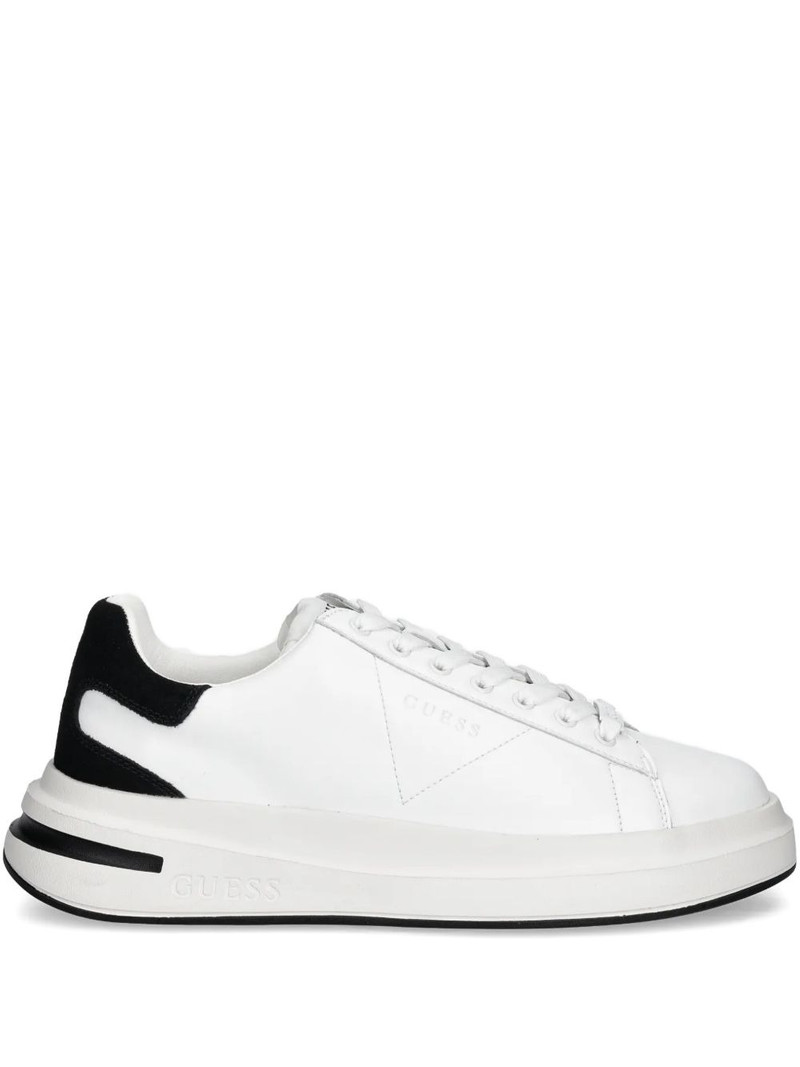lace-up panelled sneakers 1