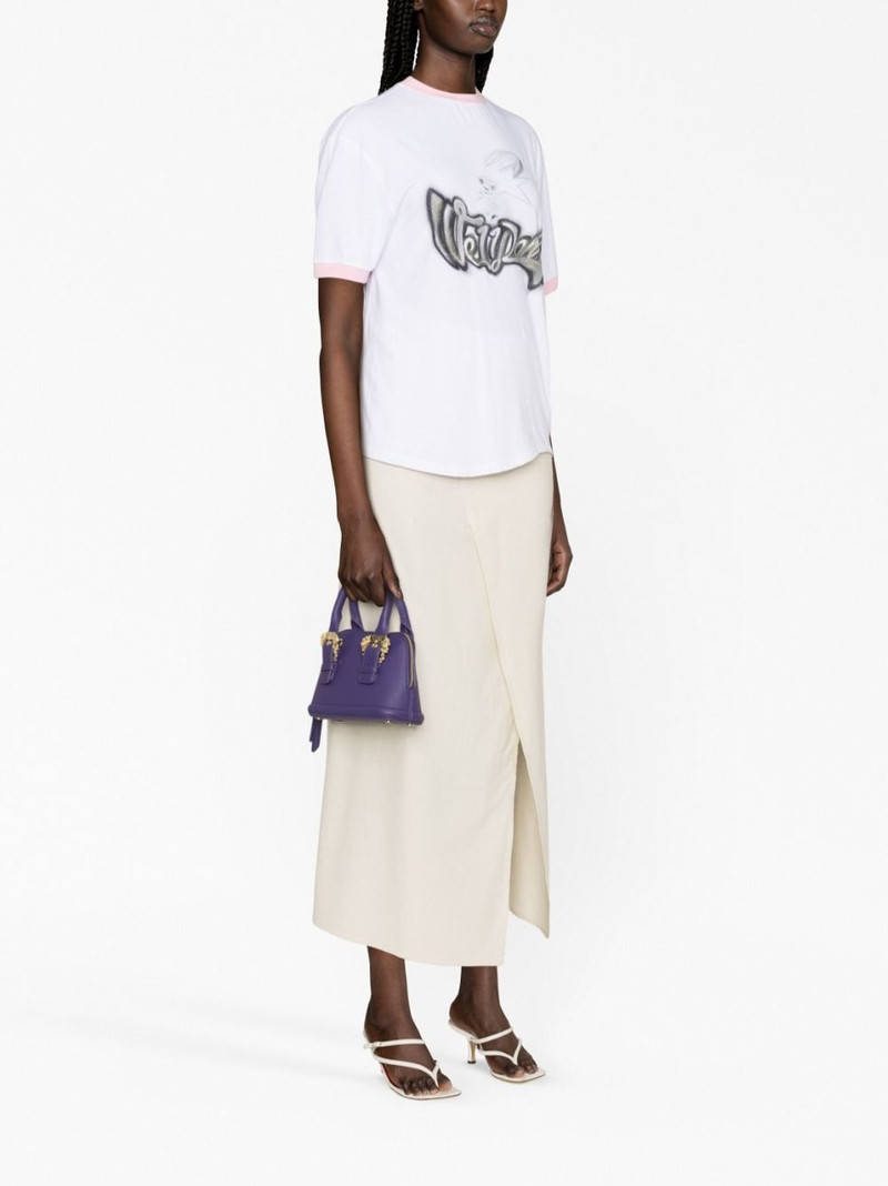 VERSACE JEANS COUTURE baroque-buckles tote bag outlook