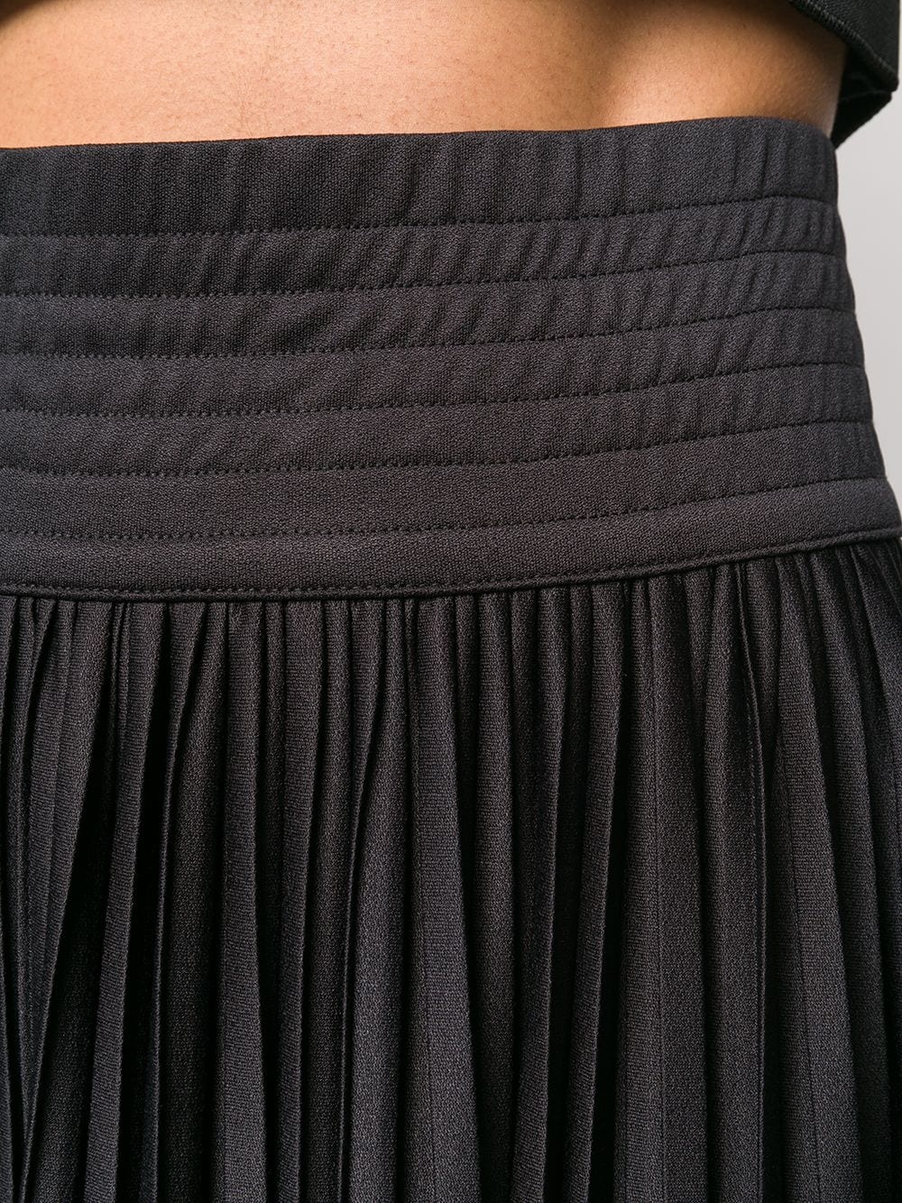 pleated side-slit skirt - 5