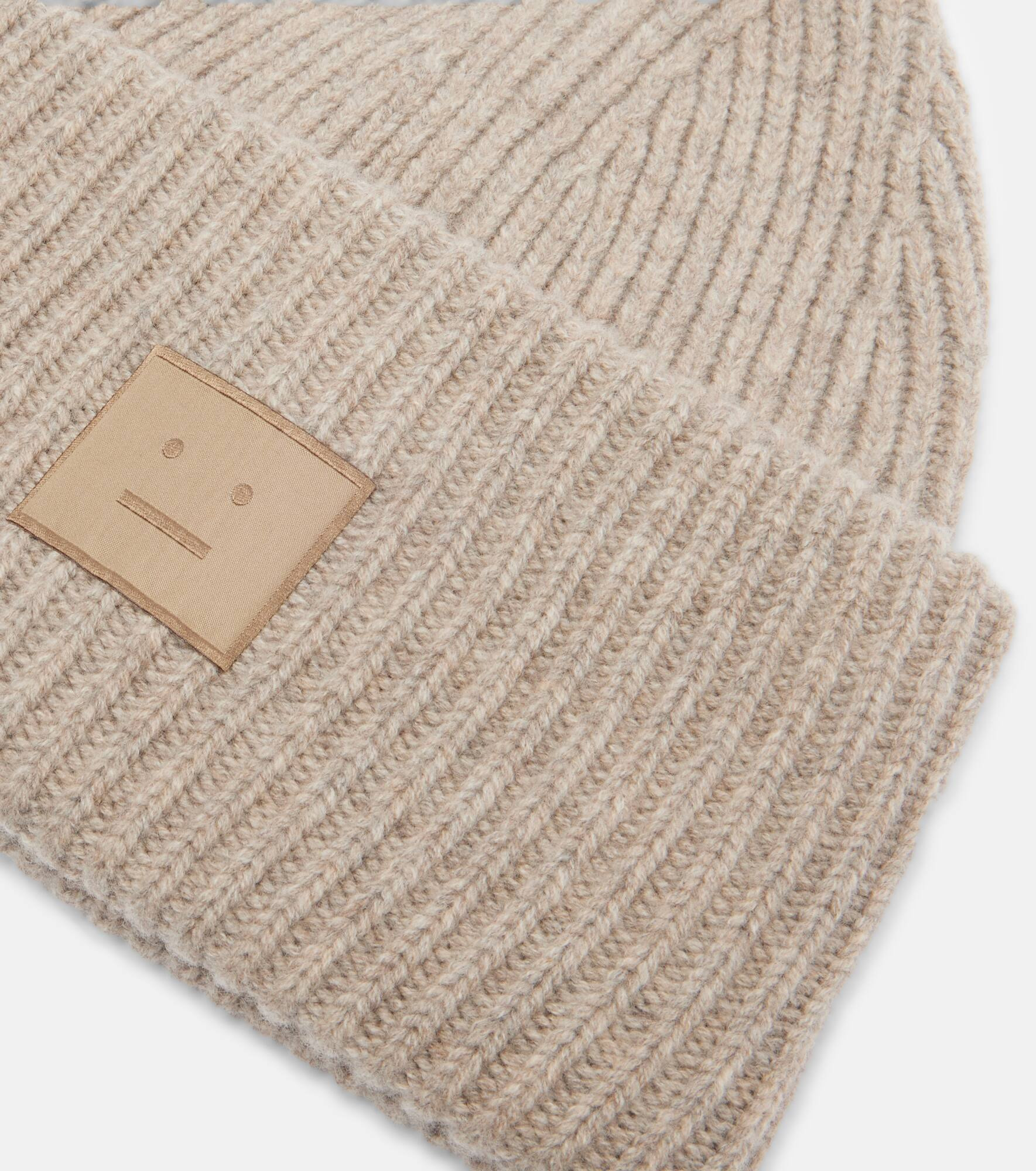 Face wool-blend beanie - 3