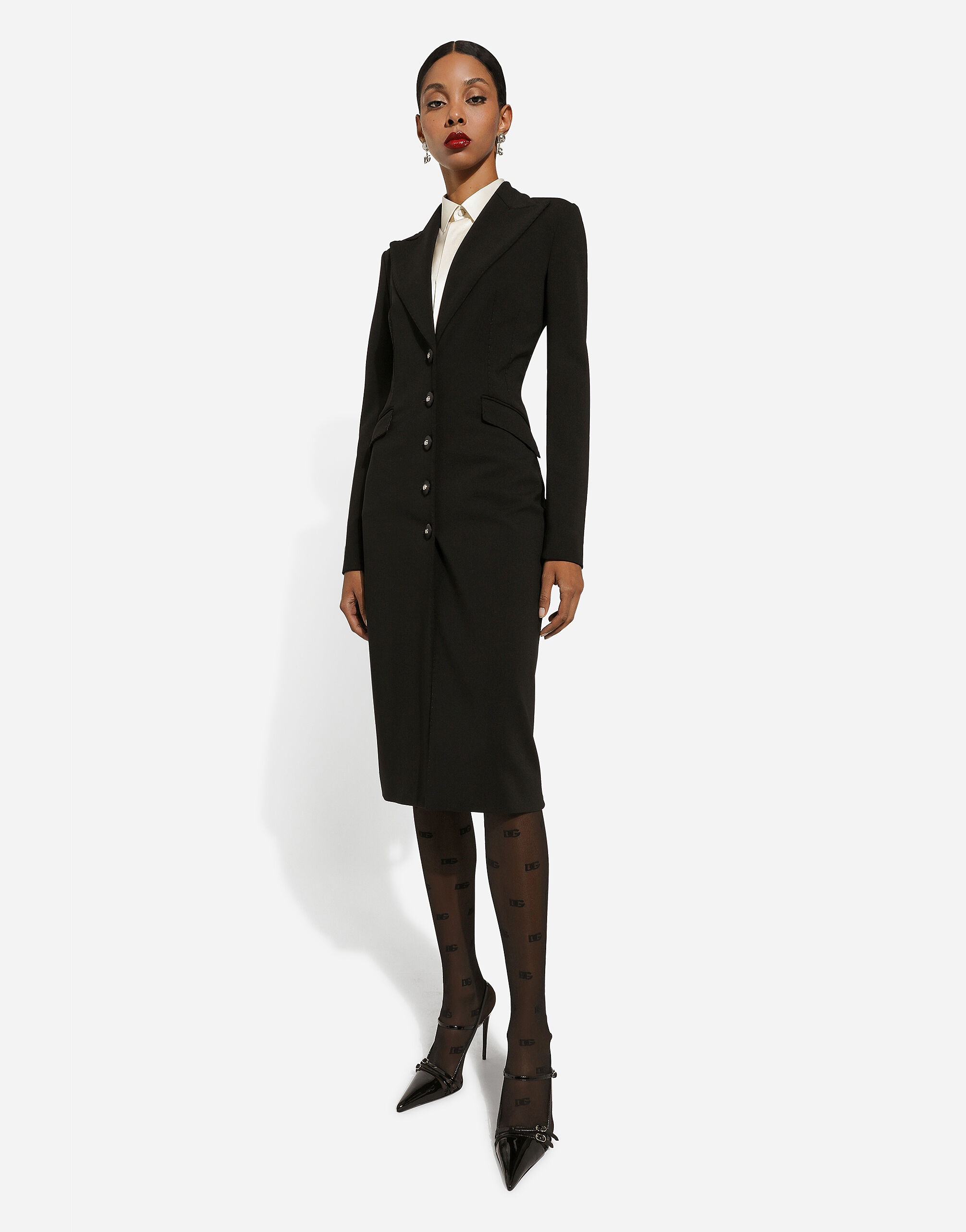 Jersey Milano rib coat - 5