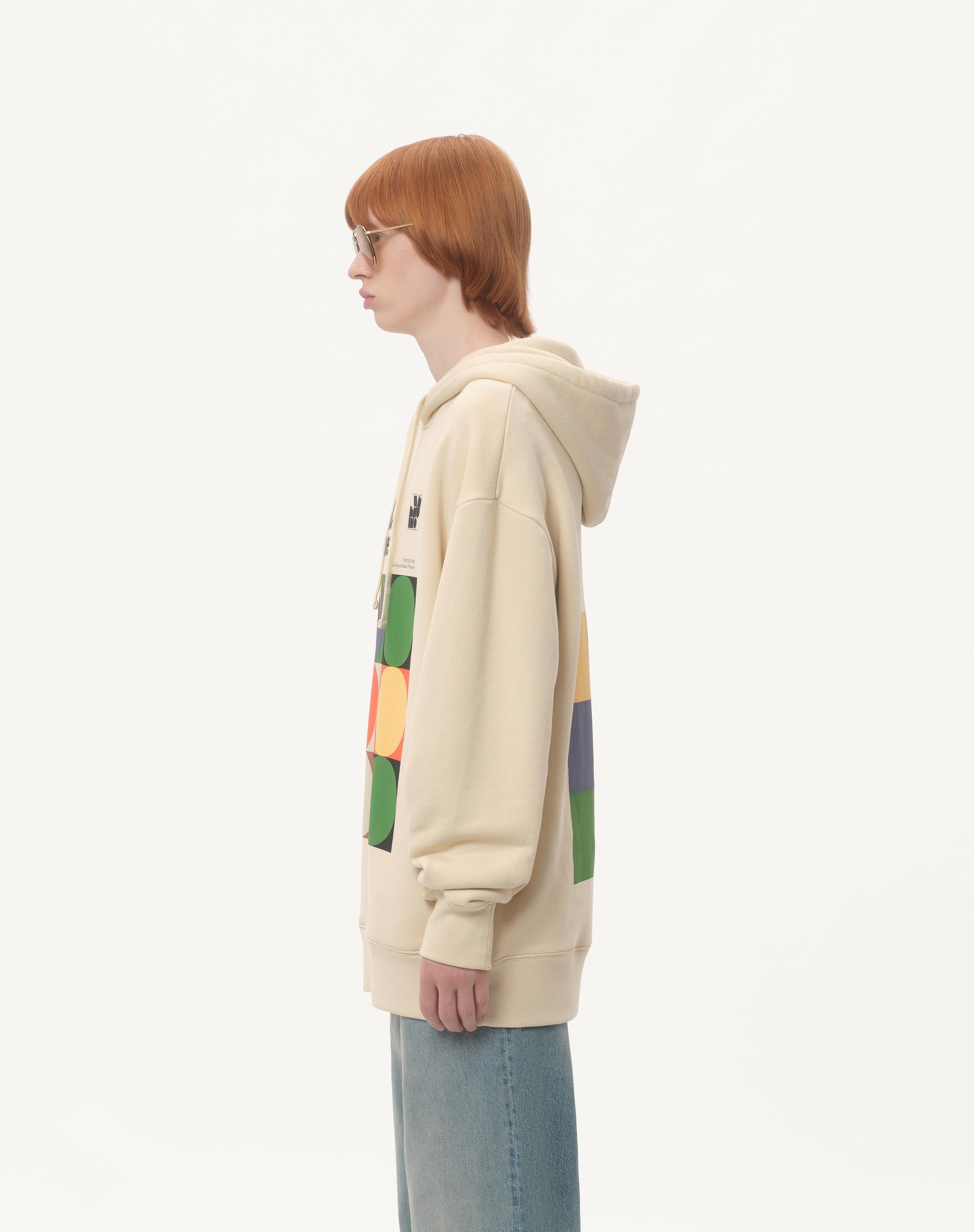 COTTON HOODED SWEATSHIRT WITH PAVILLON DES FOLIES PRINT - 6