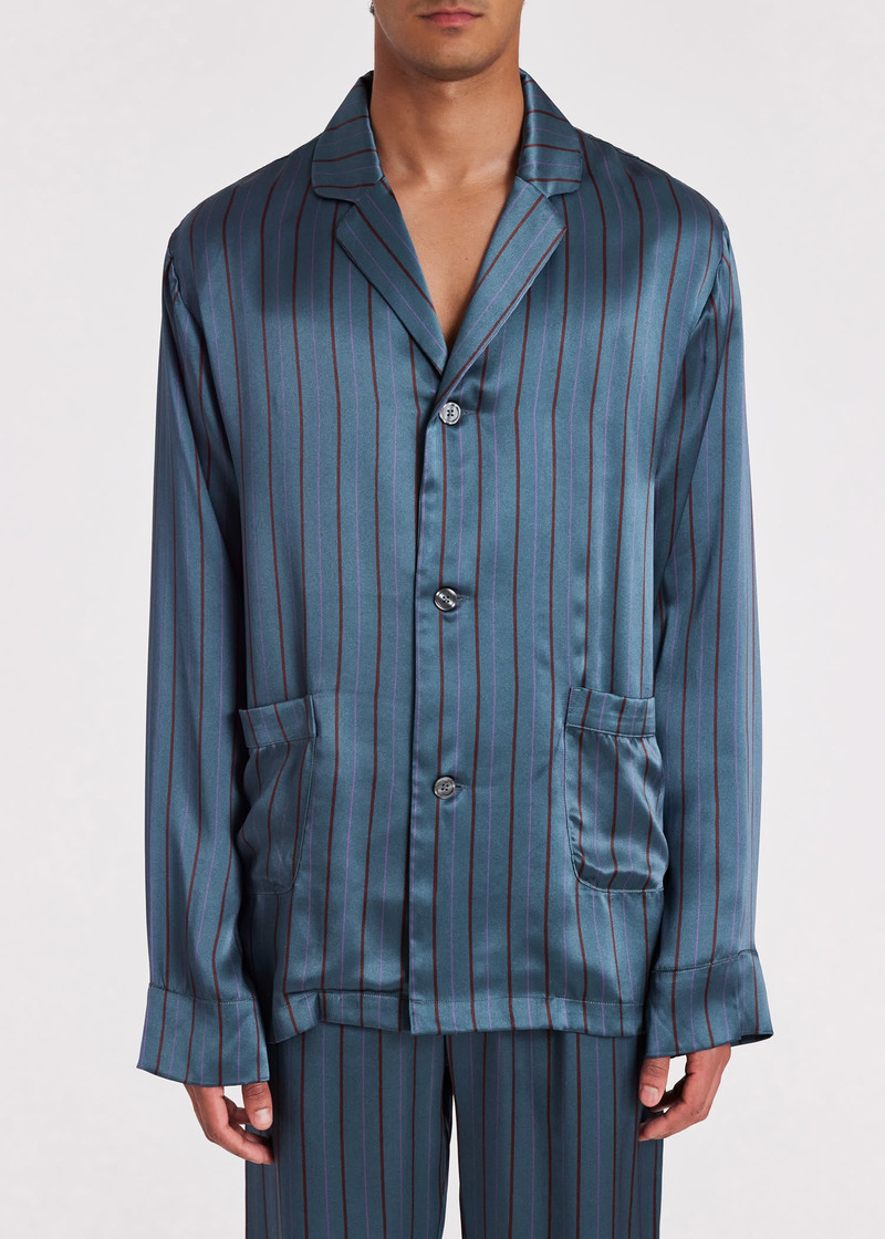 Silk Stripe Pyjamas 6