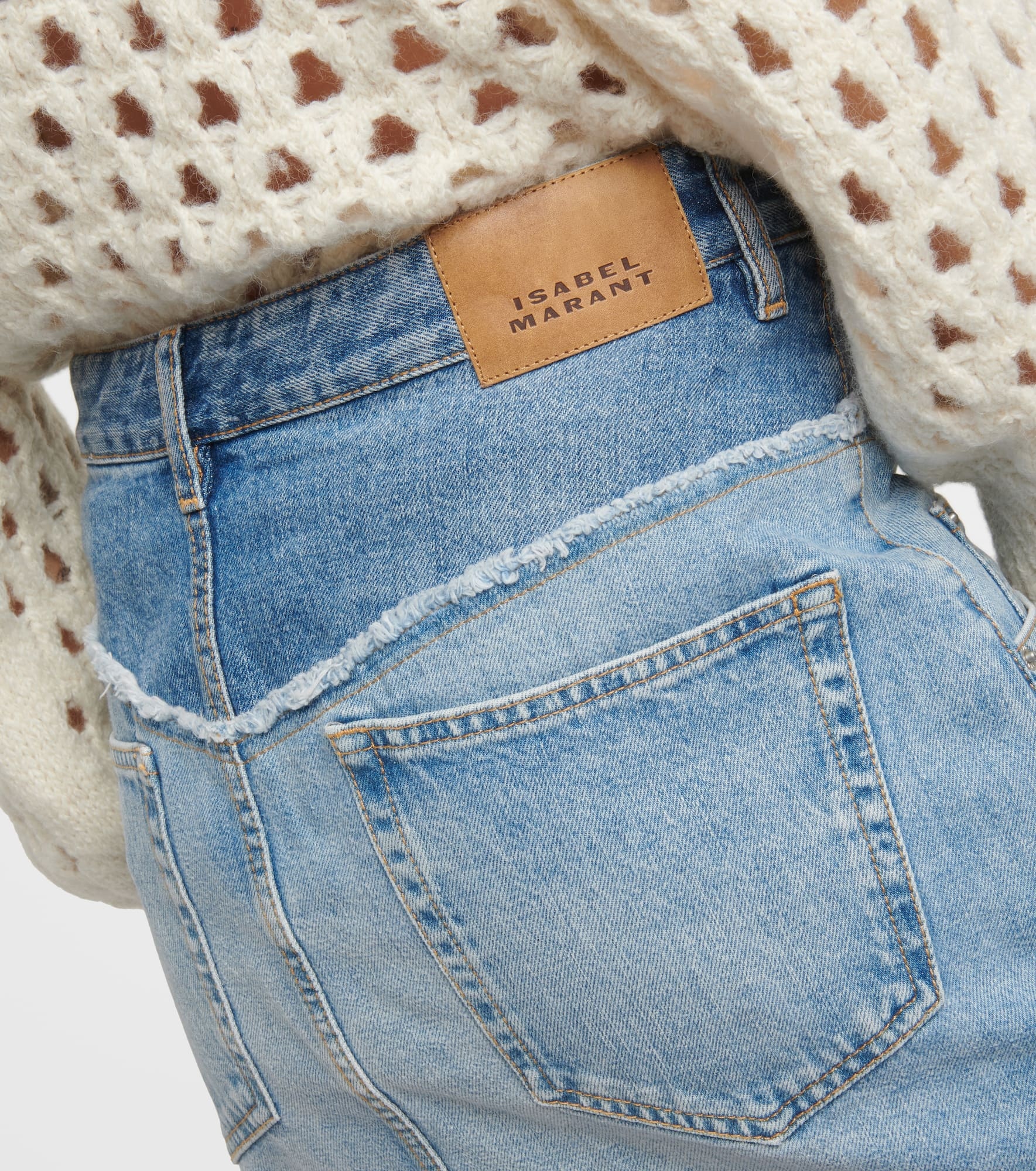 High-rise denim miniskirt - 5